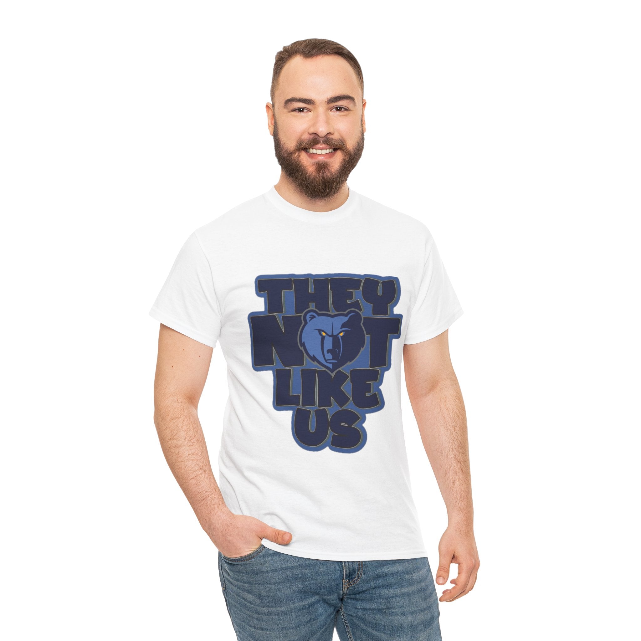 They Not Like Us Bear T-Shirt — Retro Grizzlies Fan Tee
