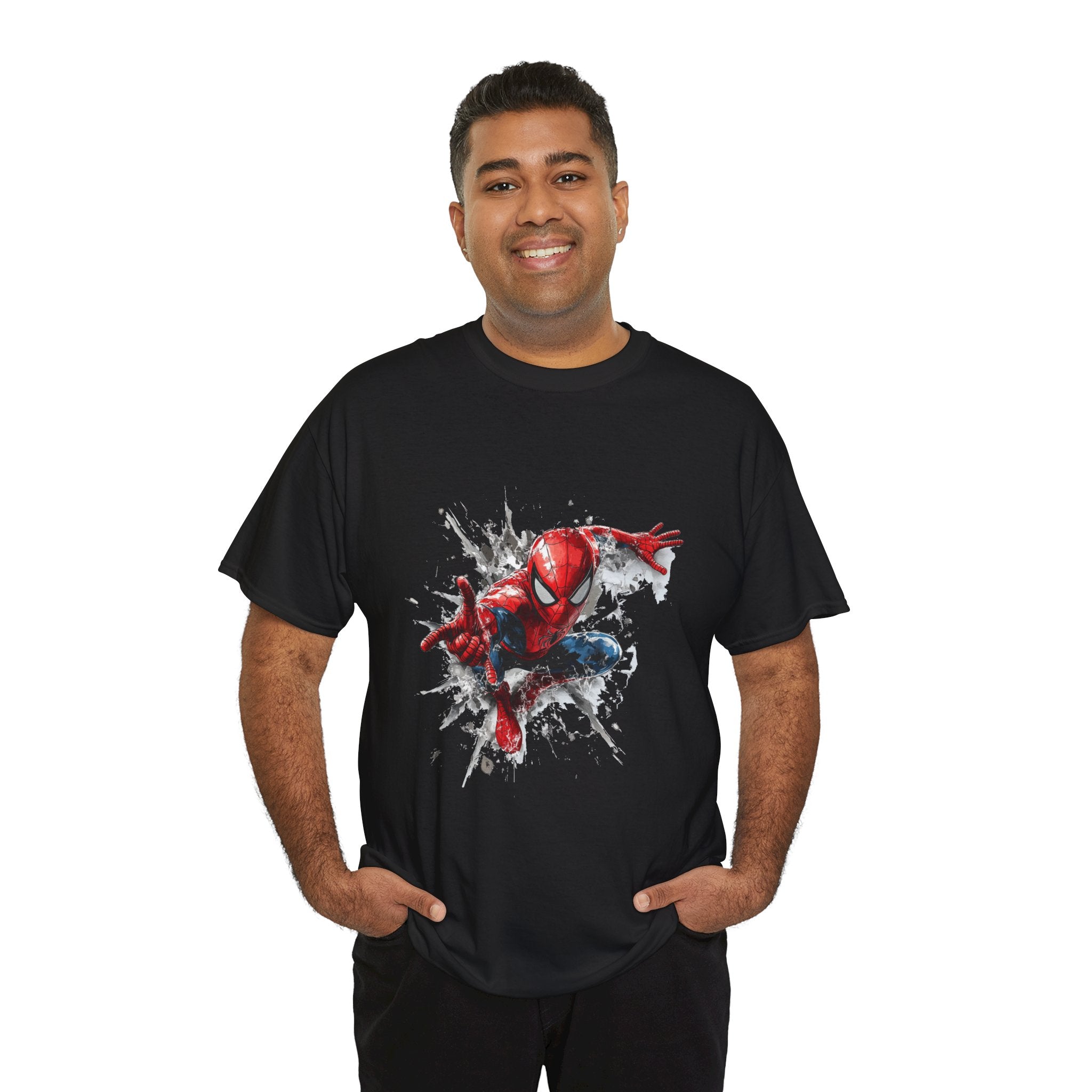 Spider-Man Action Pose T-Shirt — Kid & Adult Superhero Tee