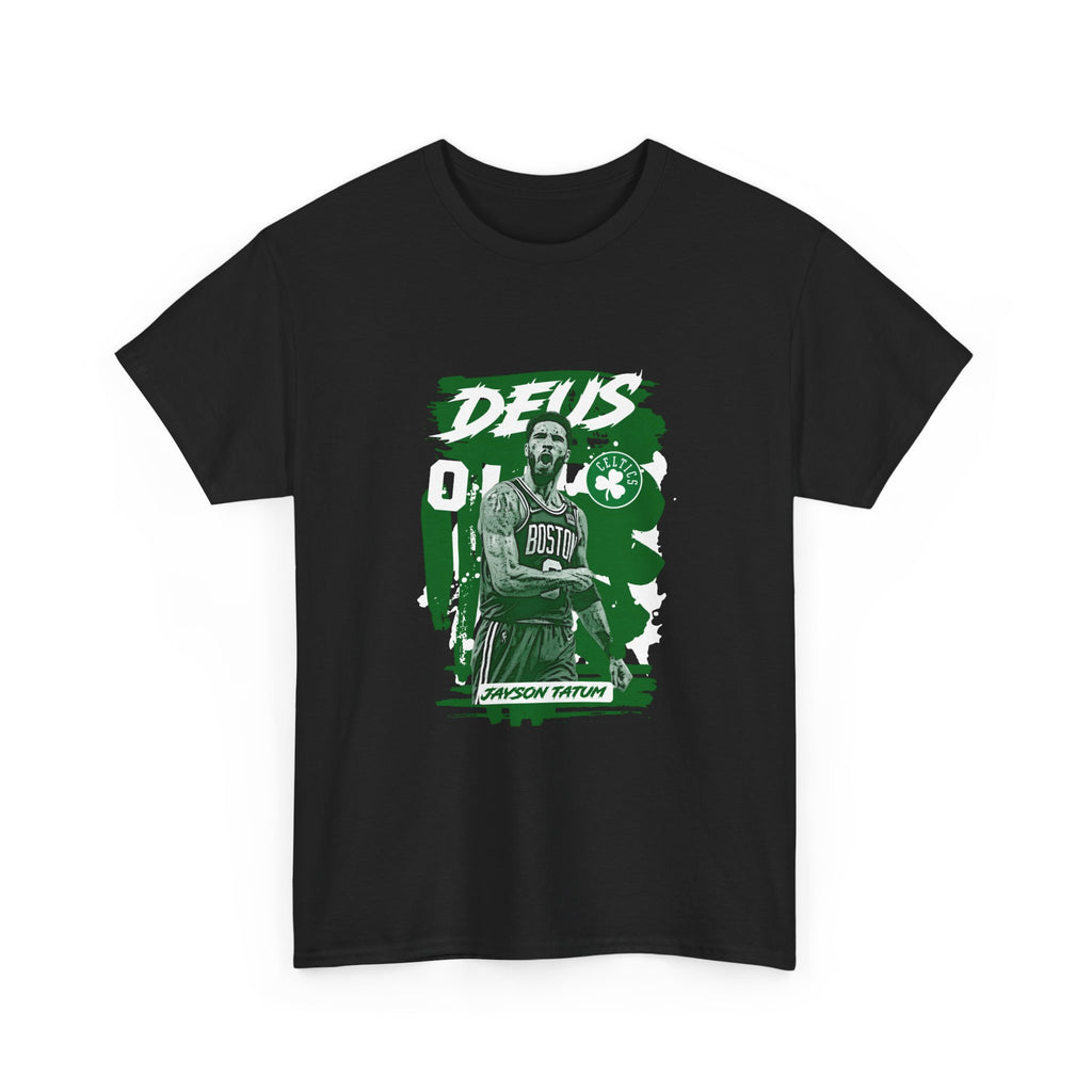 Jayson Tatum Deus Celtics Basketball Tee — Jayson Tatum Inspired Fan Shirt