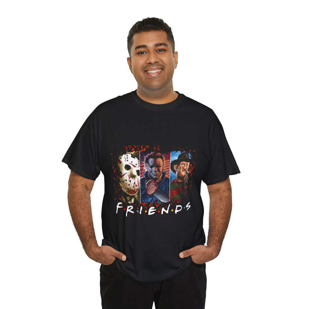 Horror Icons "Friends" T-Shirt — Jason, Michael & Freddy Graphic Tee