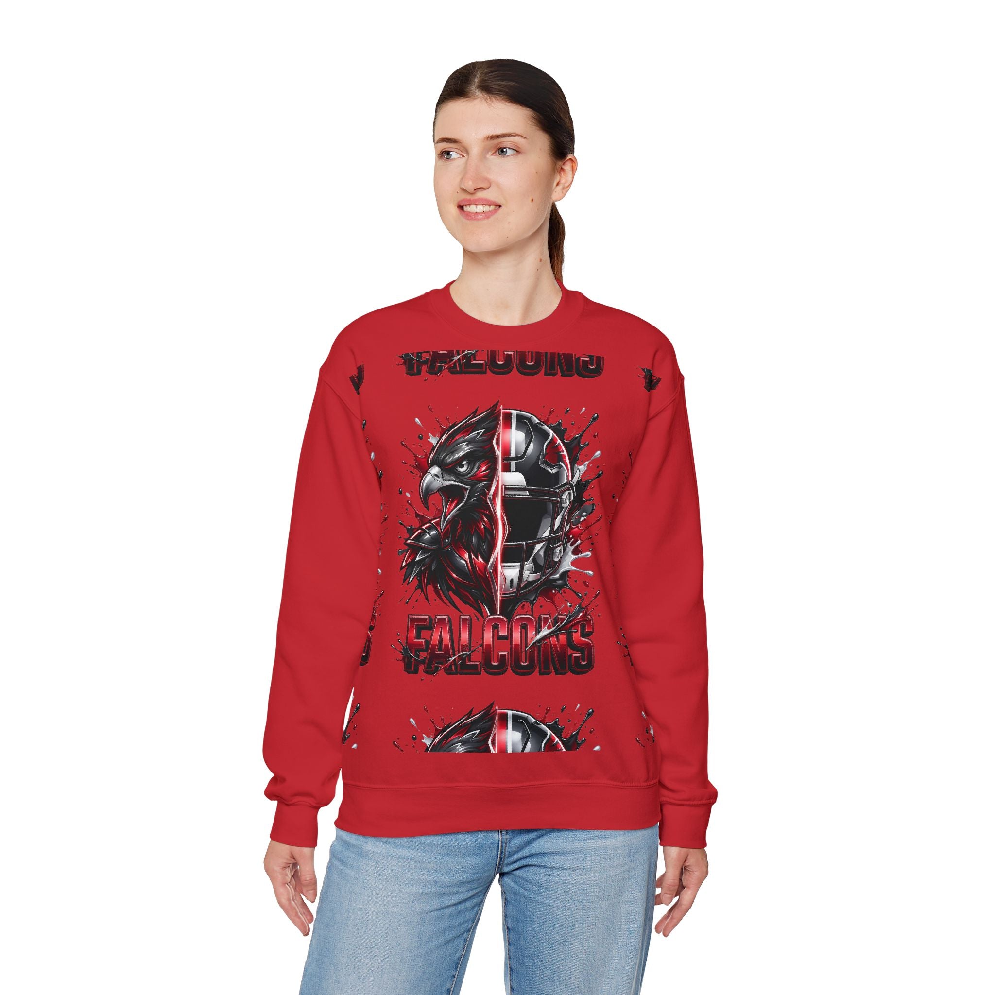 Falcons Helmet Unisex Heavy Blend™ Crewneck Sweatshirt