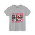October We Wear Pink Horror Movie Characters T-Shirt — Breast Cancer Awareness Tee