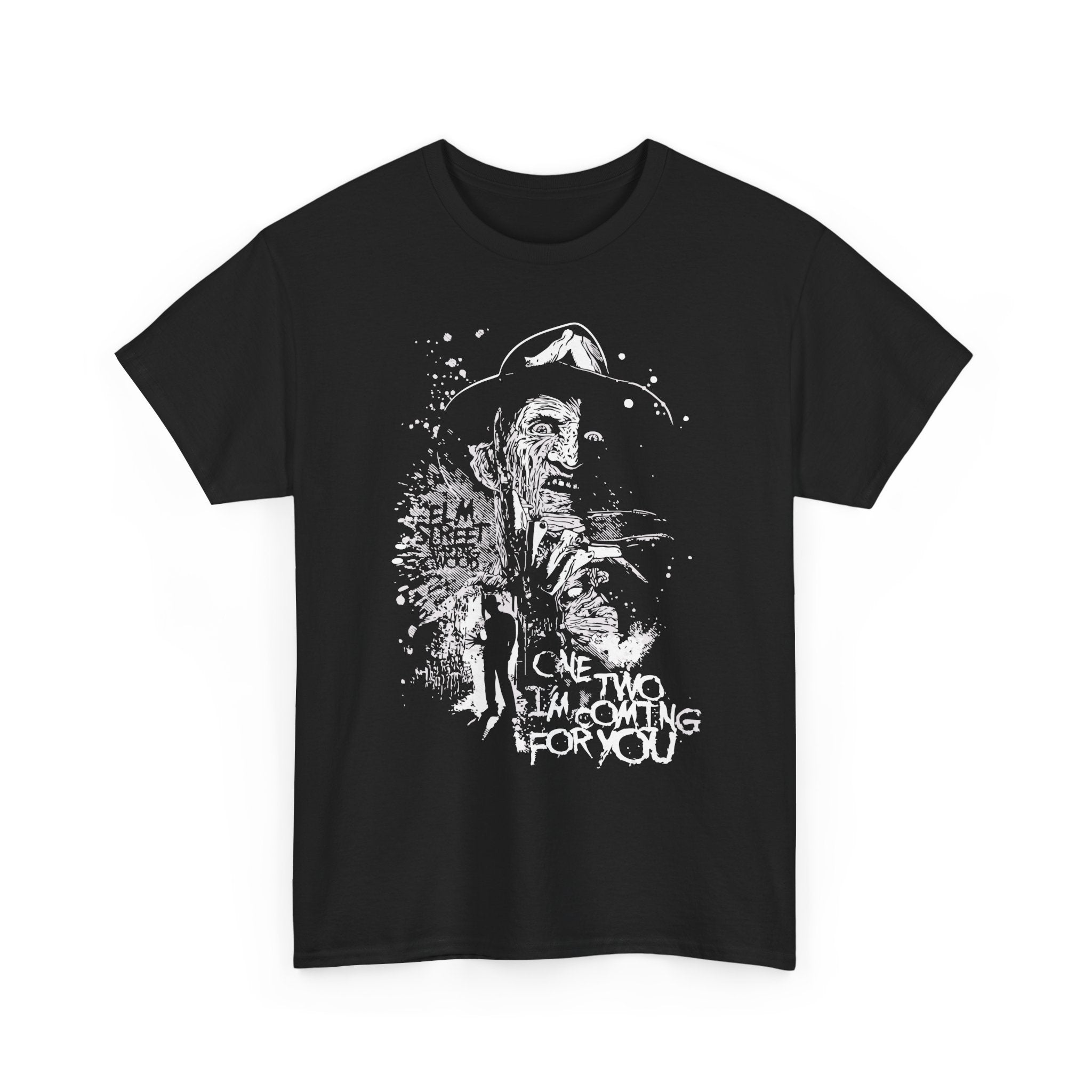 Horror Icon Tee — "Come and I’m Waiting For You" Vintage Freddy-Inspired Graphic T-Shirt
