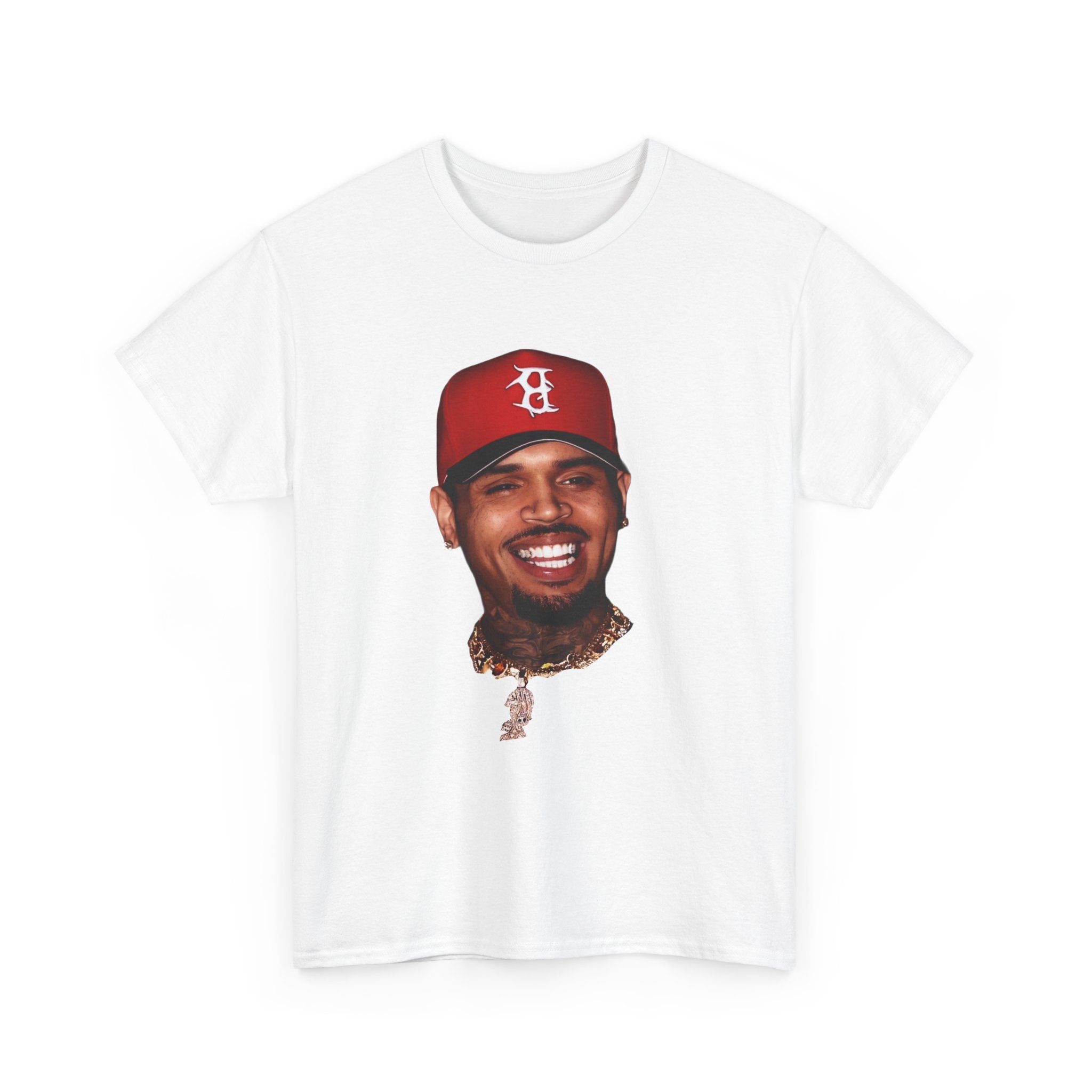 T-Shirt — Smiling Celebrity Face Graphic Tee