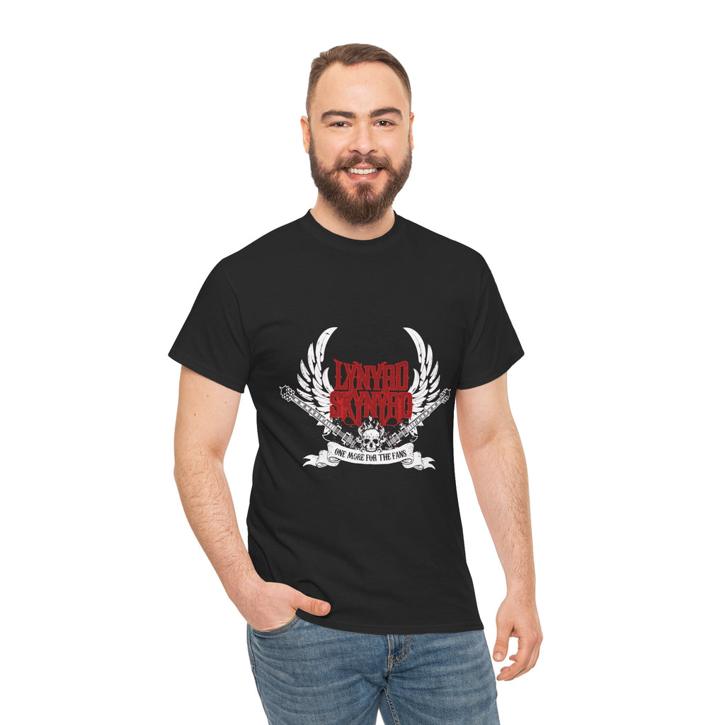 Band Tee — 'Dazed & Awed' Rock Graphic T-Shirt with Wings & Roses