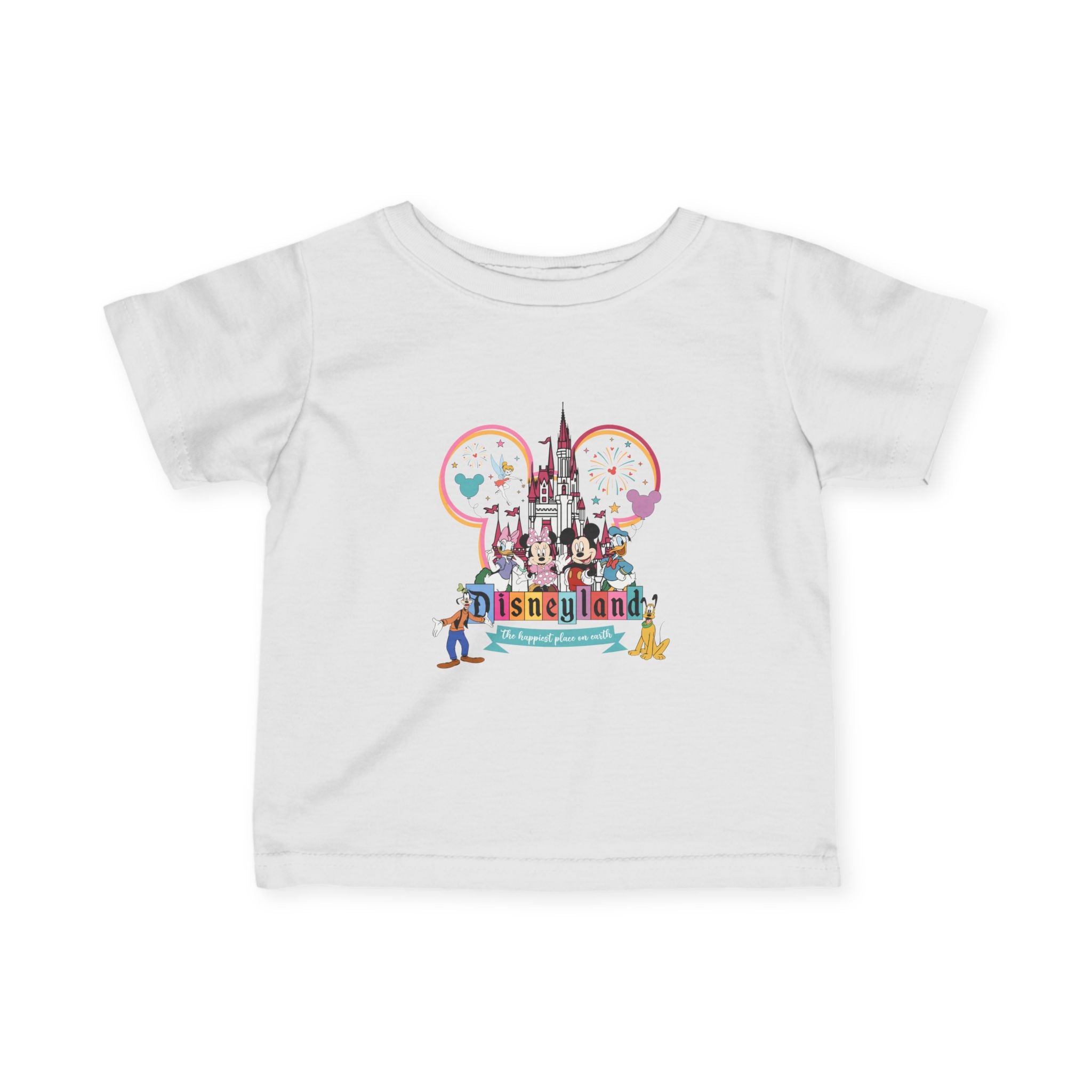 Disneyland Infant Tee — Colorful Castle Mickey Ears Baby Shirt (Disney Park Inspired)
