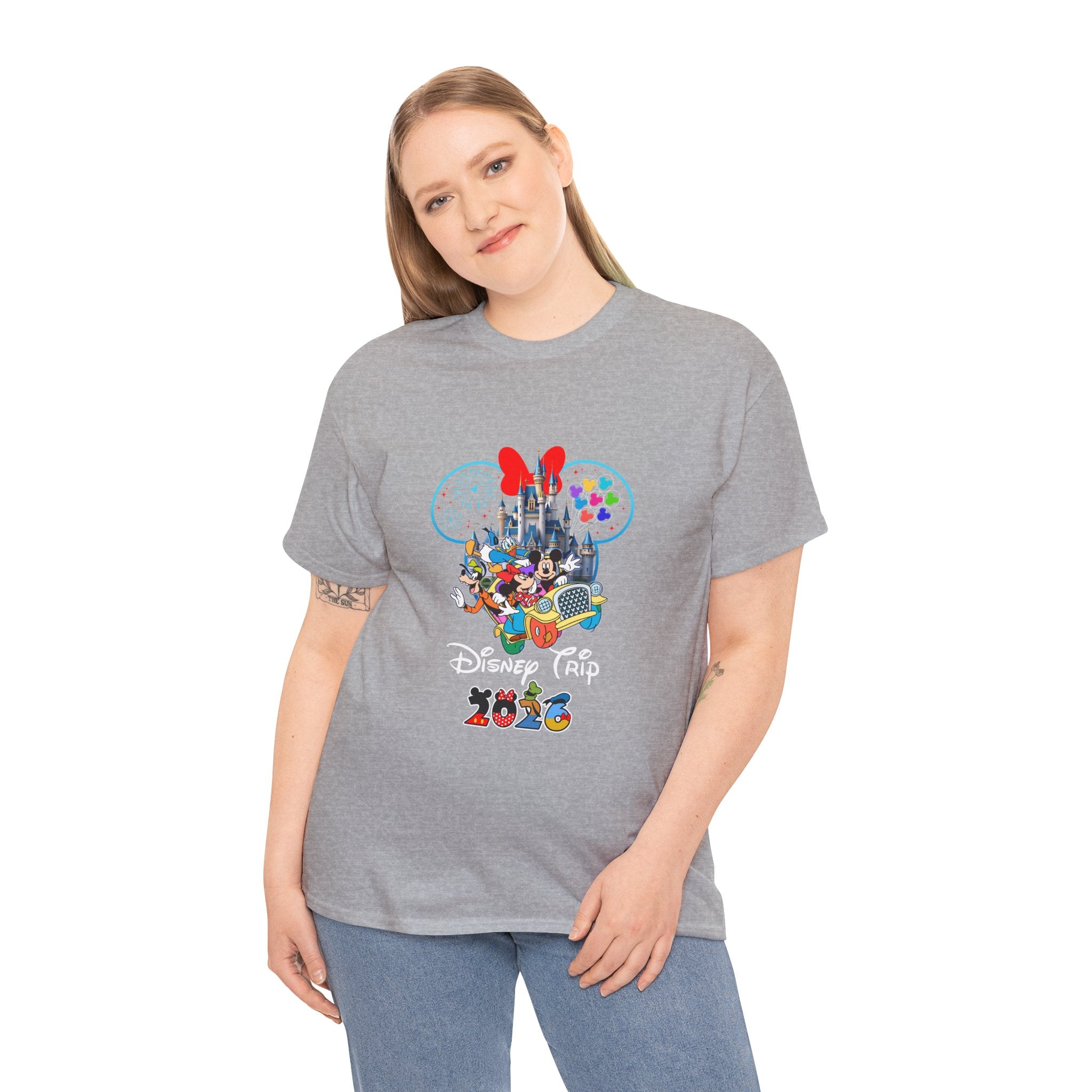 Disney Park Characters Castle Graphic Tee — 'Disney Fun 2023' Retro Vacation T‑Shirt