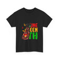 Juneteenth T-Shirt — Black Woman with Afro & Butterflies Juneteenth Celebration Tee