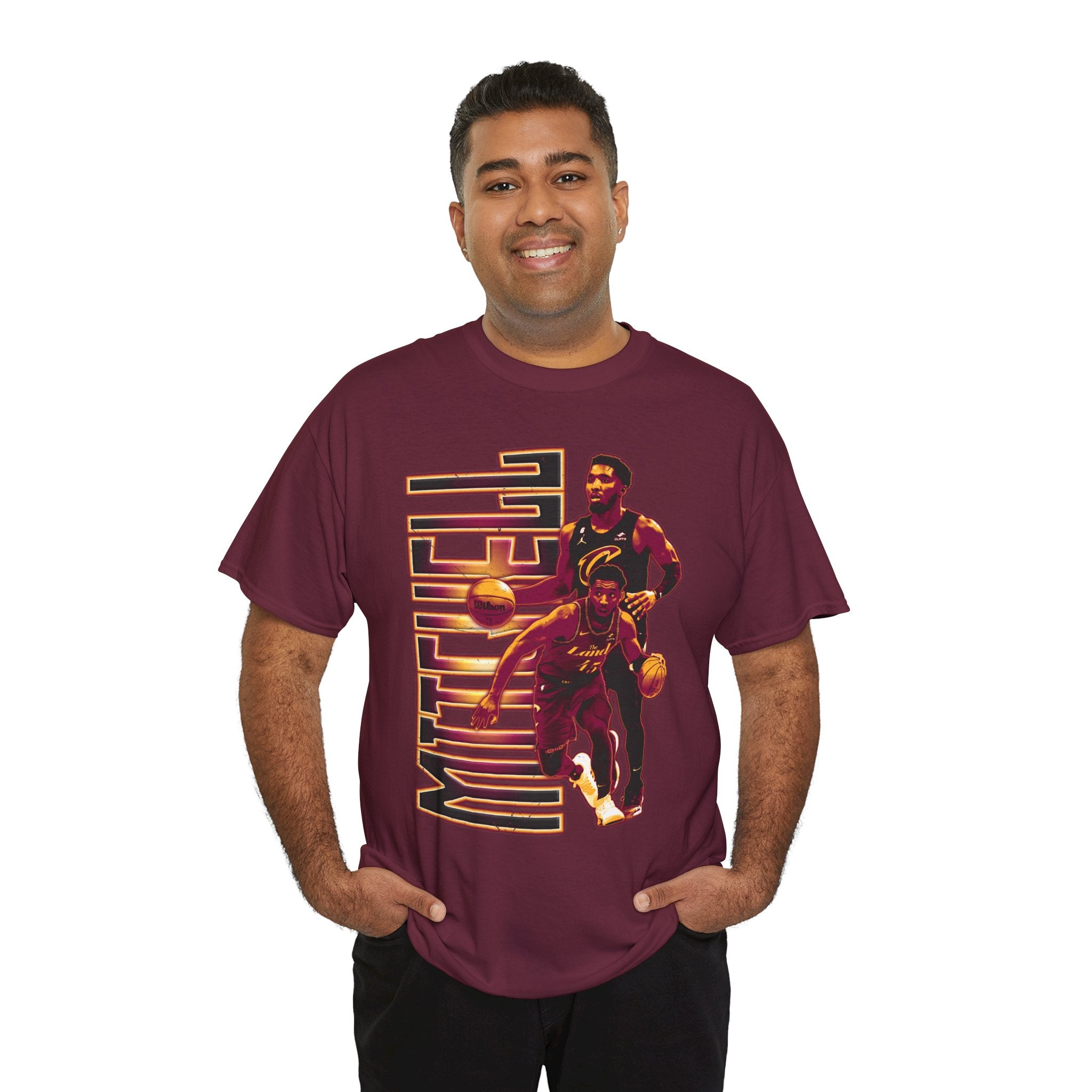 Donovan Mitchell Basketball Unisex Heavy Cotton Tee
