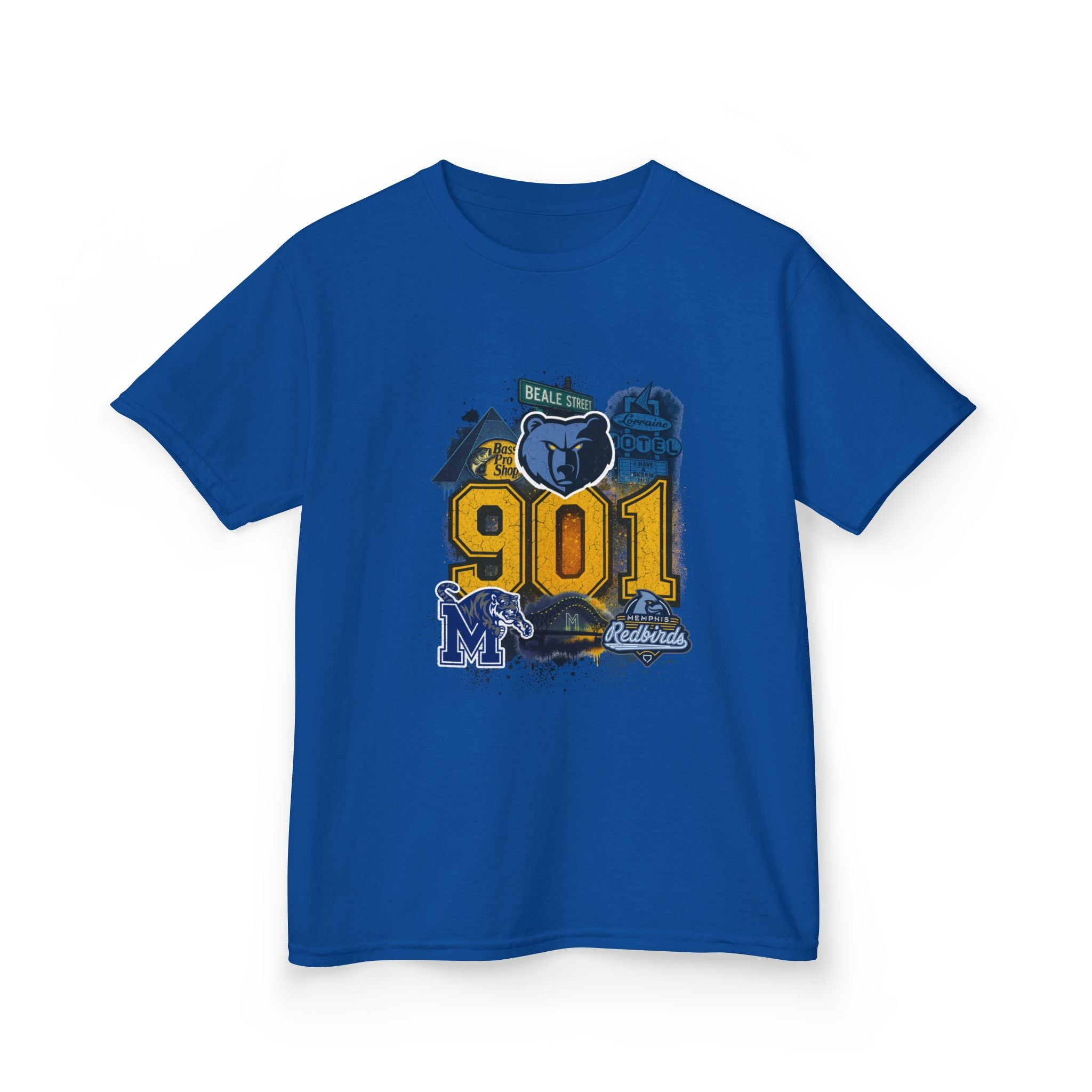 Kids Tee — '901' Memphis Pride Graphic Shirt for Children