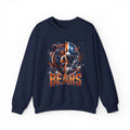 Bears Football Crewneck Sweatshirt — Fierce Bear & Helmet Team Pullover
