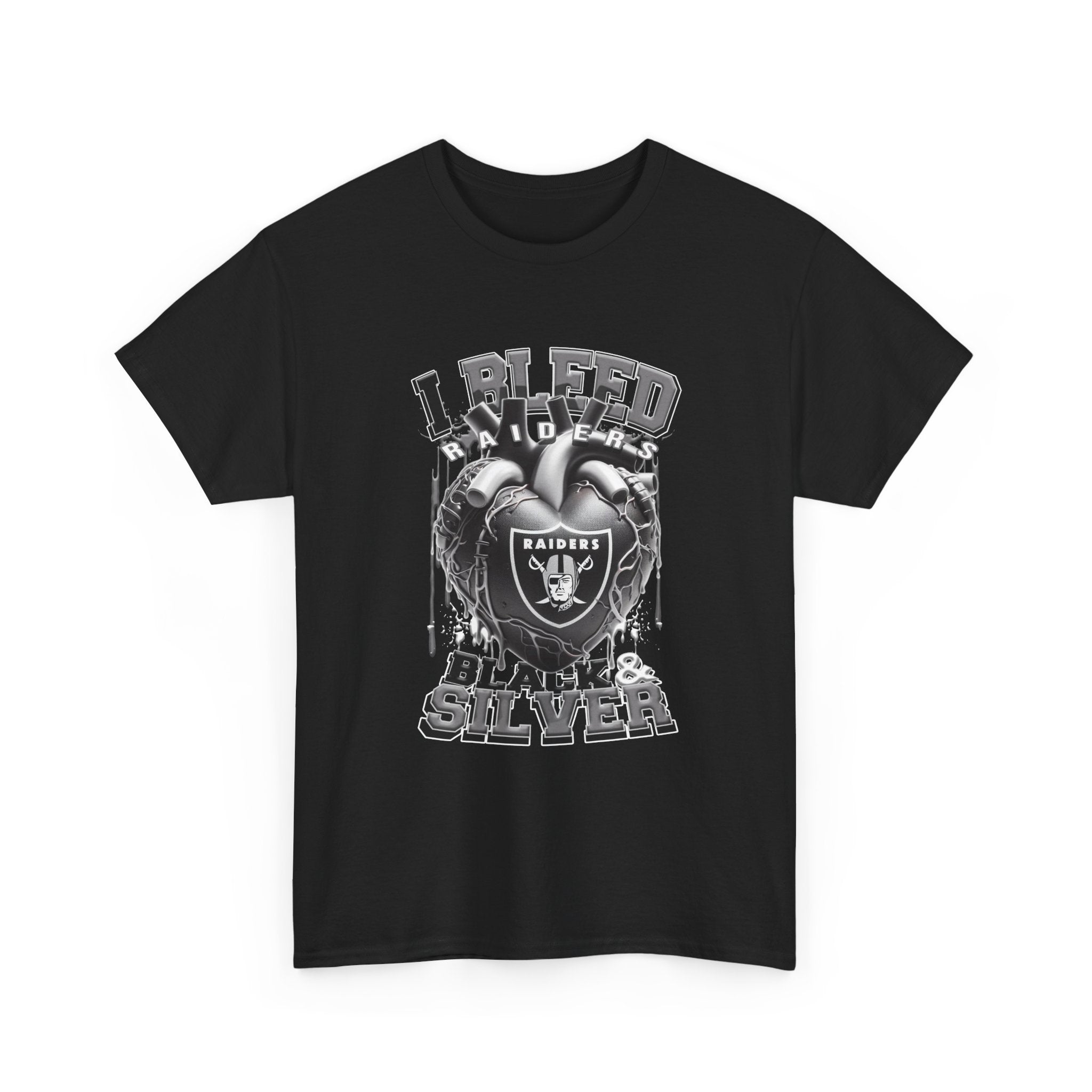 Raiders "I Bleed Black & Silver" T-Shirt