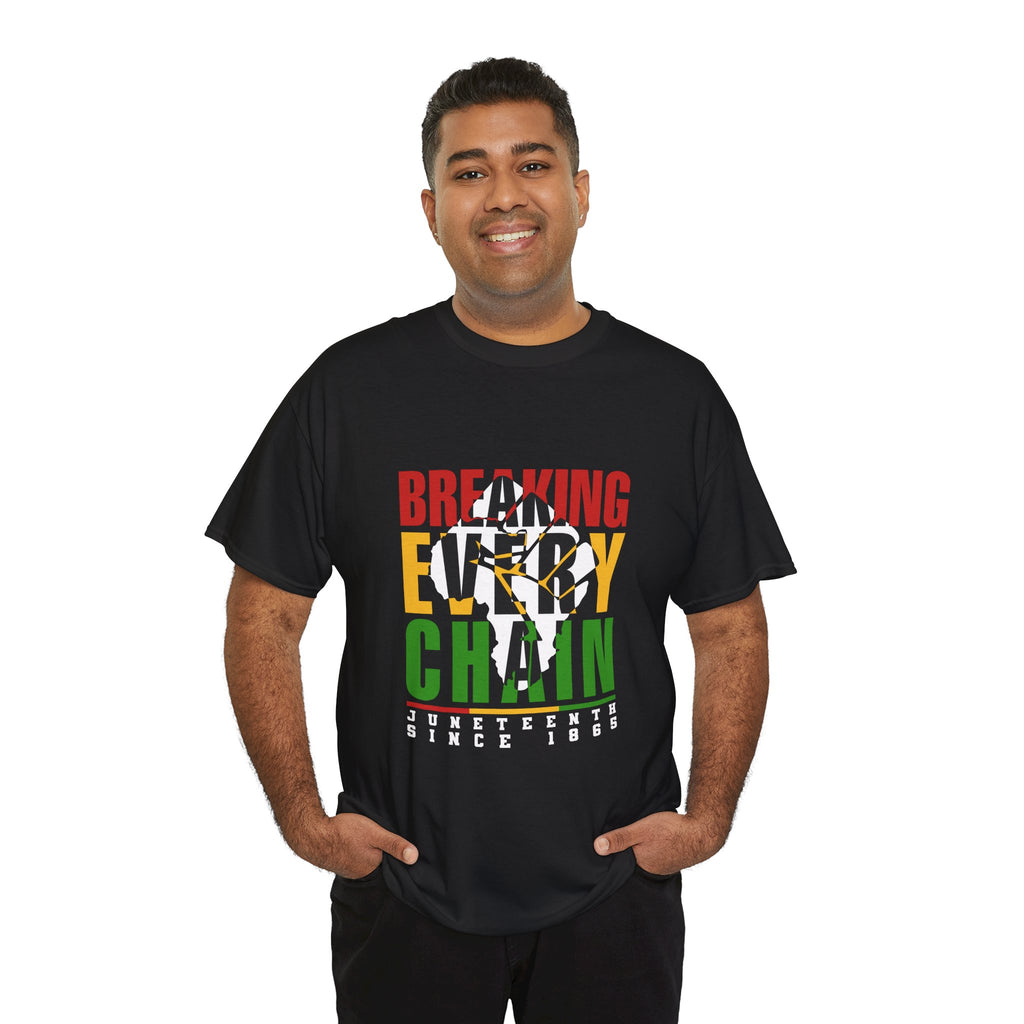 Juneteenth "Breaking Every Chain" T-Shirt — Black Freedom Tee