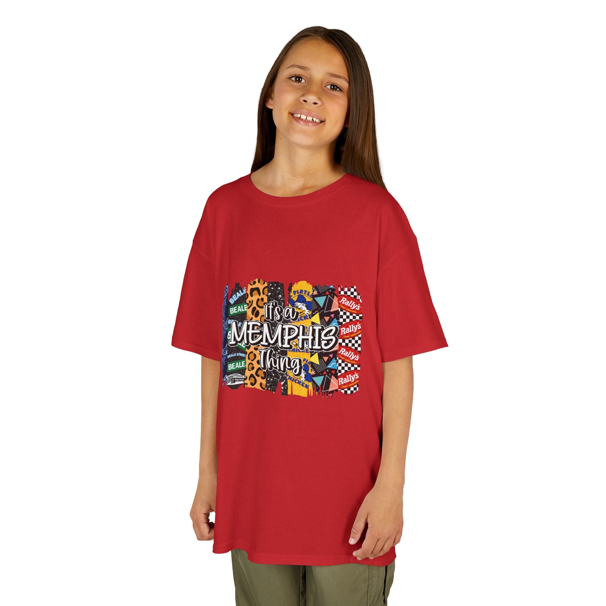 Memphis Kids T‑Shirt — Colorful Memphis City Pattern Tee