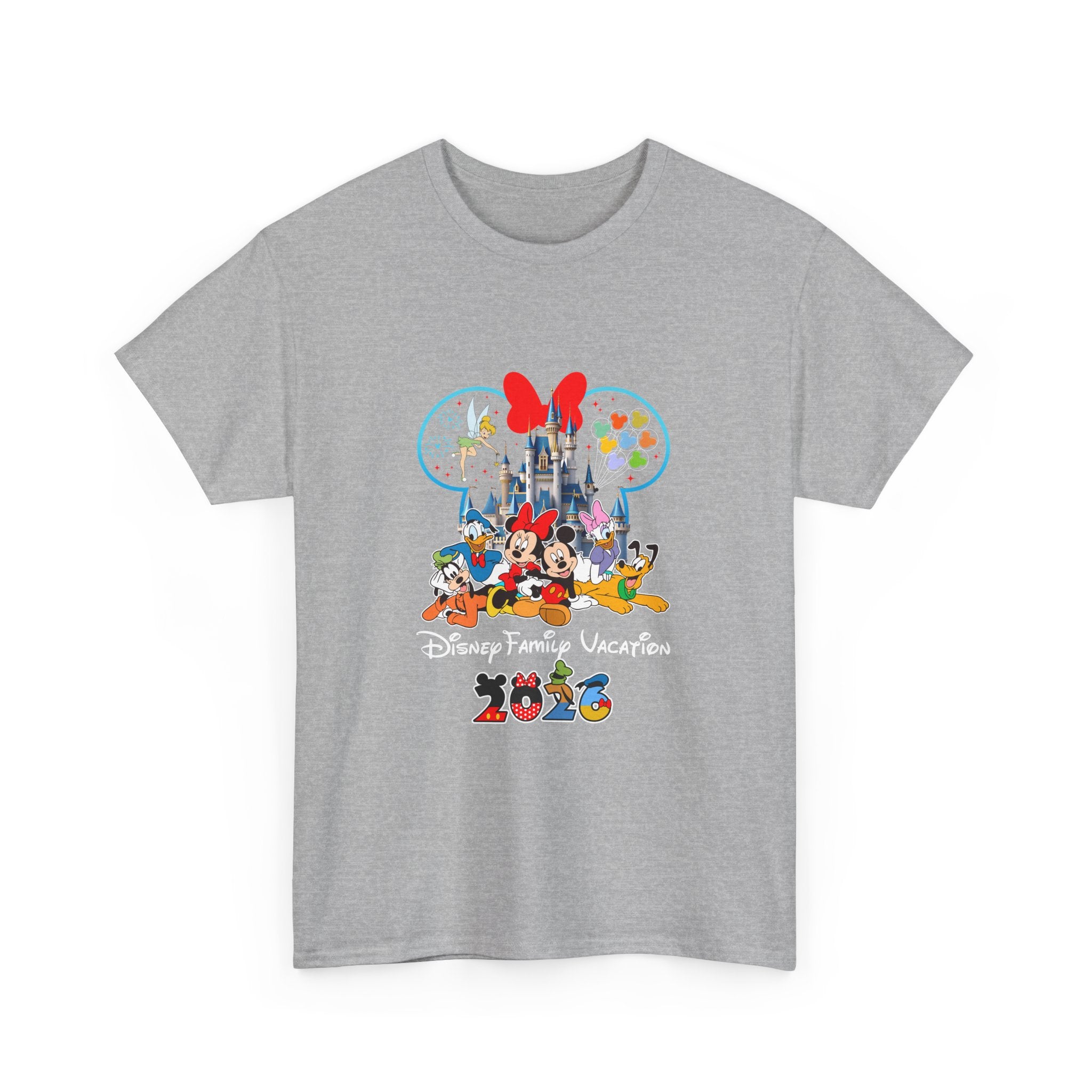 Disney Vacation 2026 T-Shirt — Mickey & Friends Castle Tee