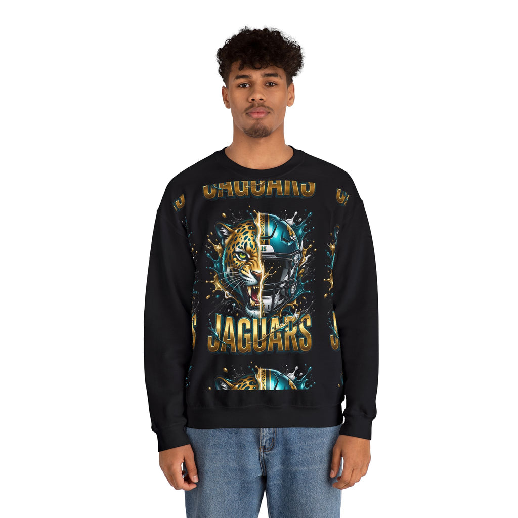 Jaguars Helmet Unisex Heavy Blend™ Crewneck Sweatshirt