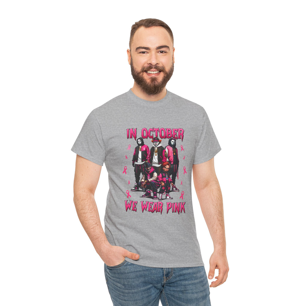 Breast Cancer Awareness 'In October We Wear Pink' T-Shirt
