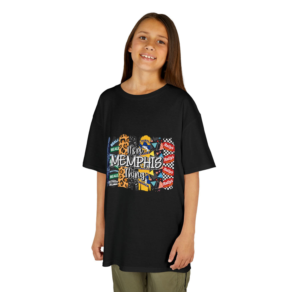 Memphis Kids T‑Shirt — Colorful Memphis City Pattern Tee
