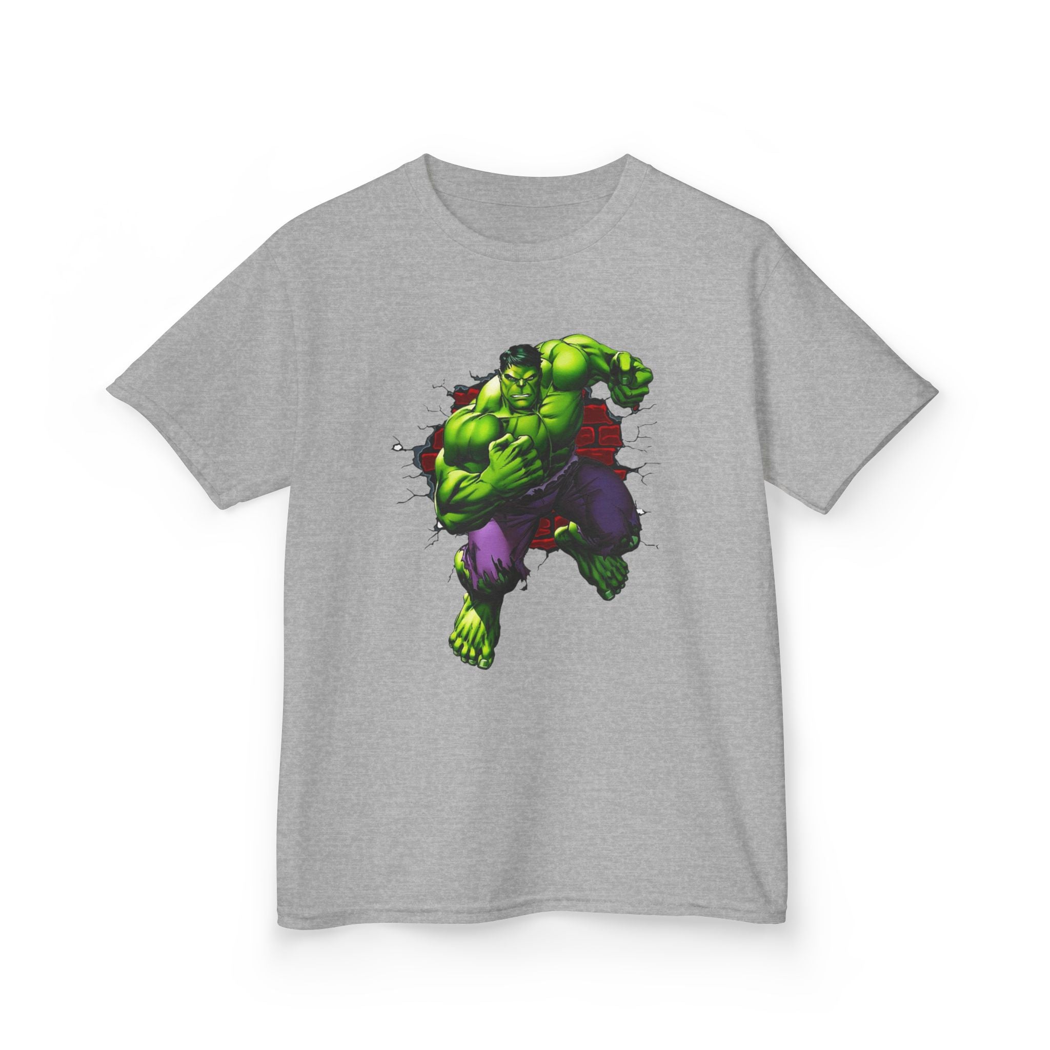 incredible Hulk Kids Tee — Green Muscle Hero Smash Graphic
