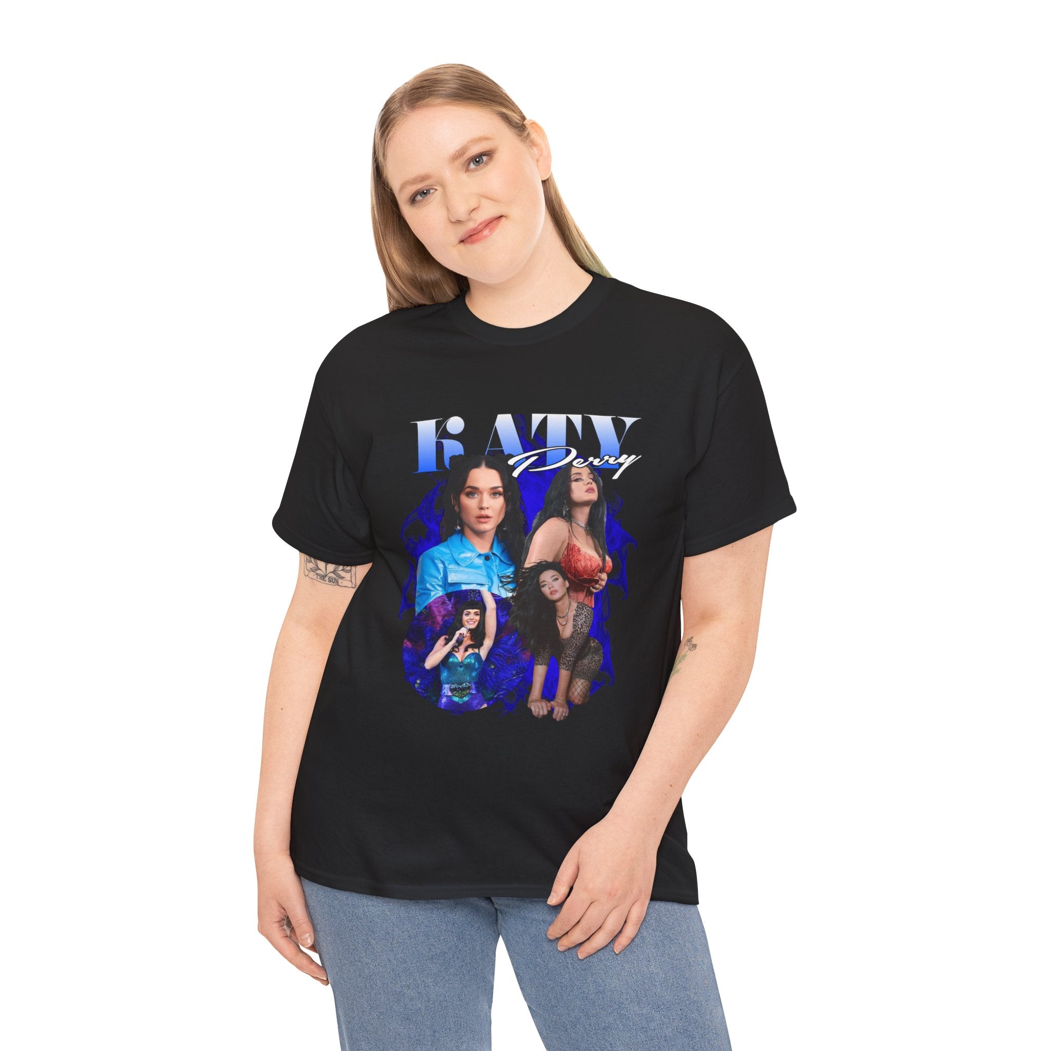 KATY Retro Photo Collage Tee — Graphic Women’s Portrait Shirt