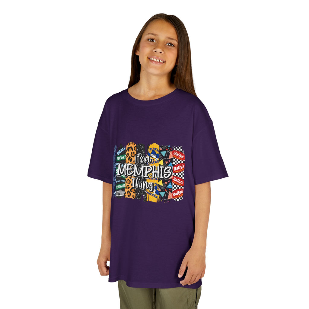 Memphis Kids T‑Shirt — Colorful Memphis City Pattern Tee