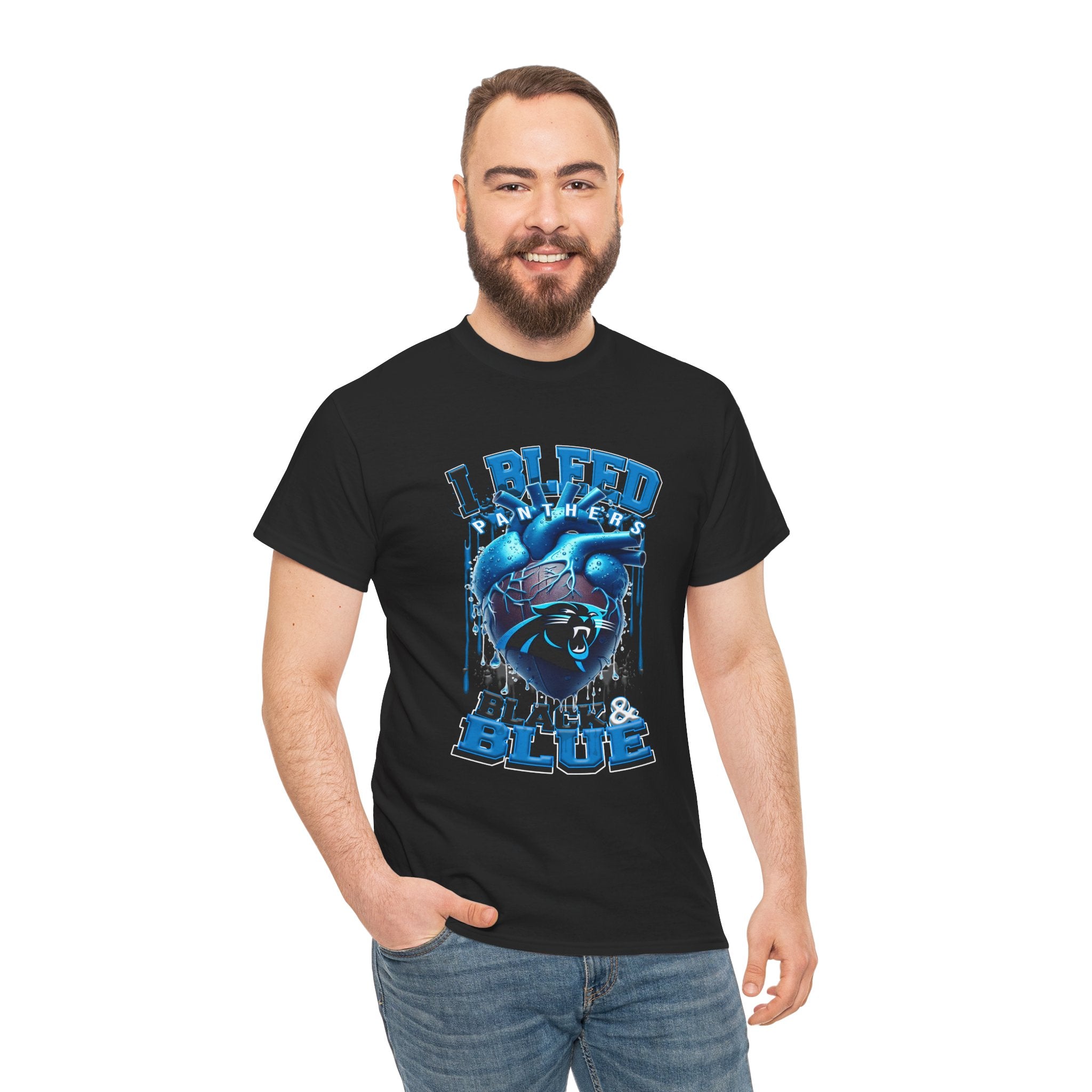 I Bleed Black & Blue Panthers T-Shirt