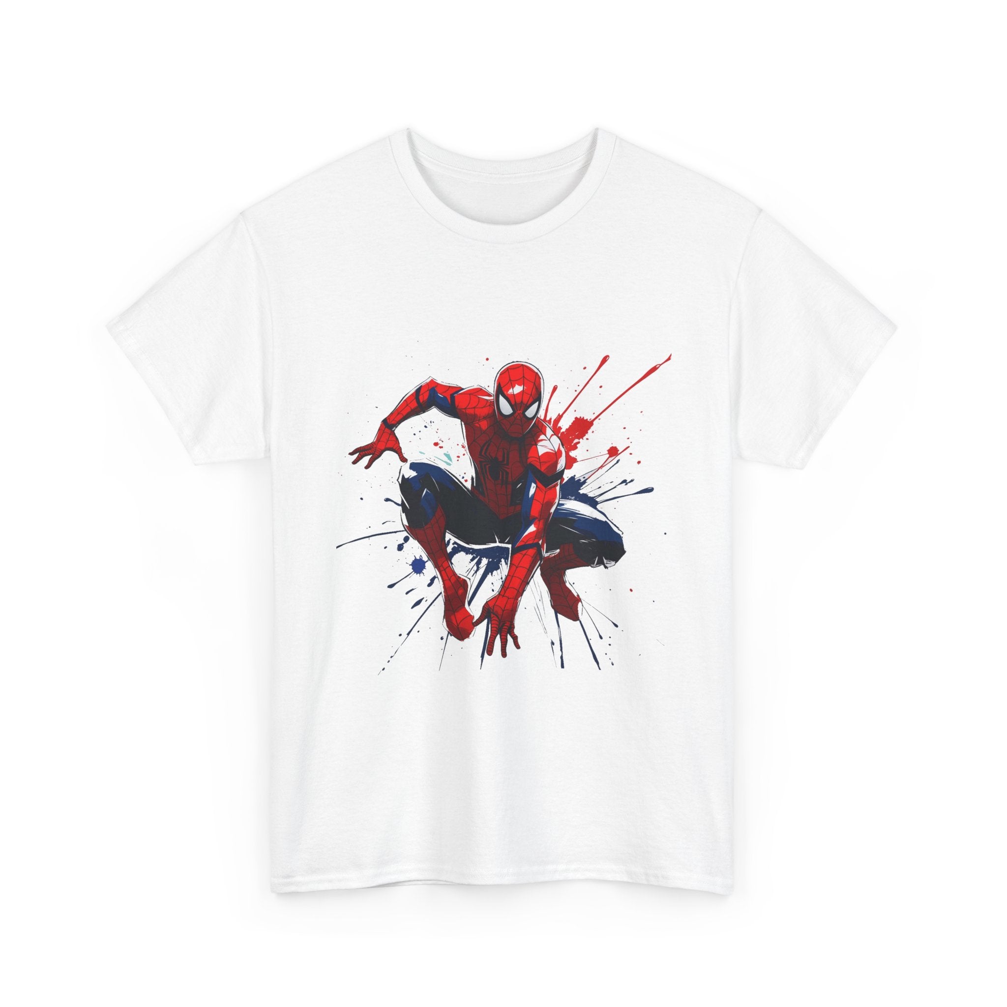 Spider-Man Action Pose T-Shirt — Splash Art Comic Tee