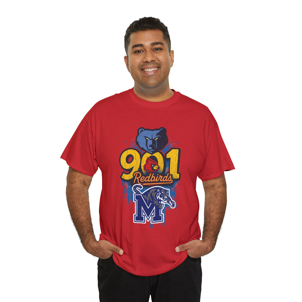 901 Redbirds Memphis Grizzlies Fan T-Shirt — City Pride Sports Tee