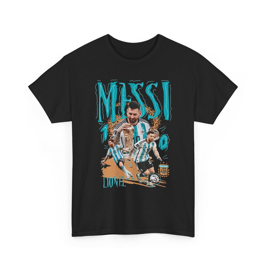 Soccer Legend Graphic Tee — 'MESSI' Retro Player Illustration