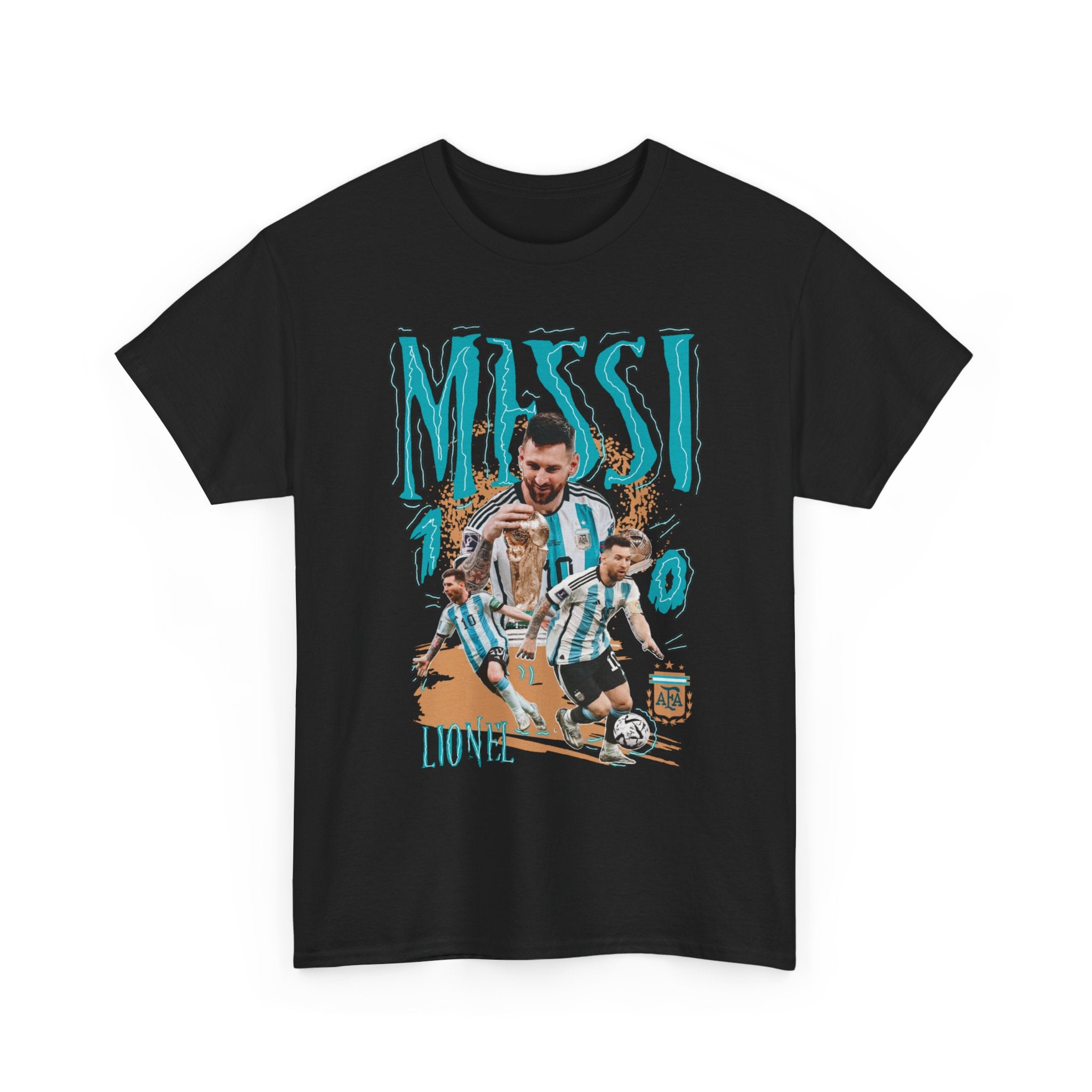 Soccer Legend Graphic Tee — 'MESSI' Retro Player Illustration