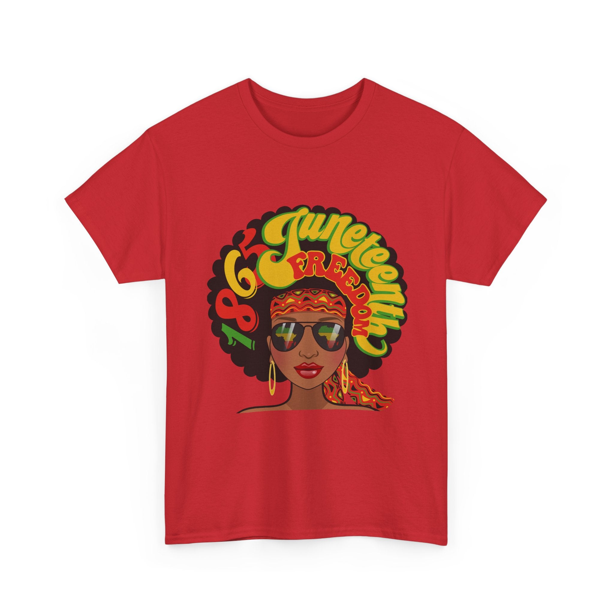 Juneteenth Afro Retro '60s Queen Tee – Vintage Black Girl Magic Graphic T-Shirt