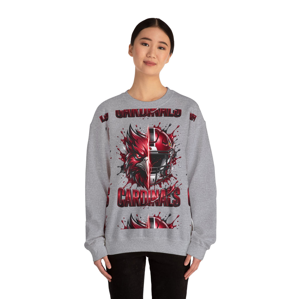 Cardinals Helmet & Roaring Cardinal Crewneck Sweatshirt