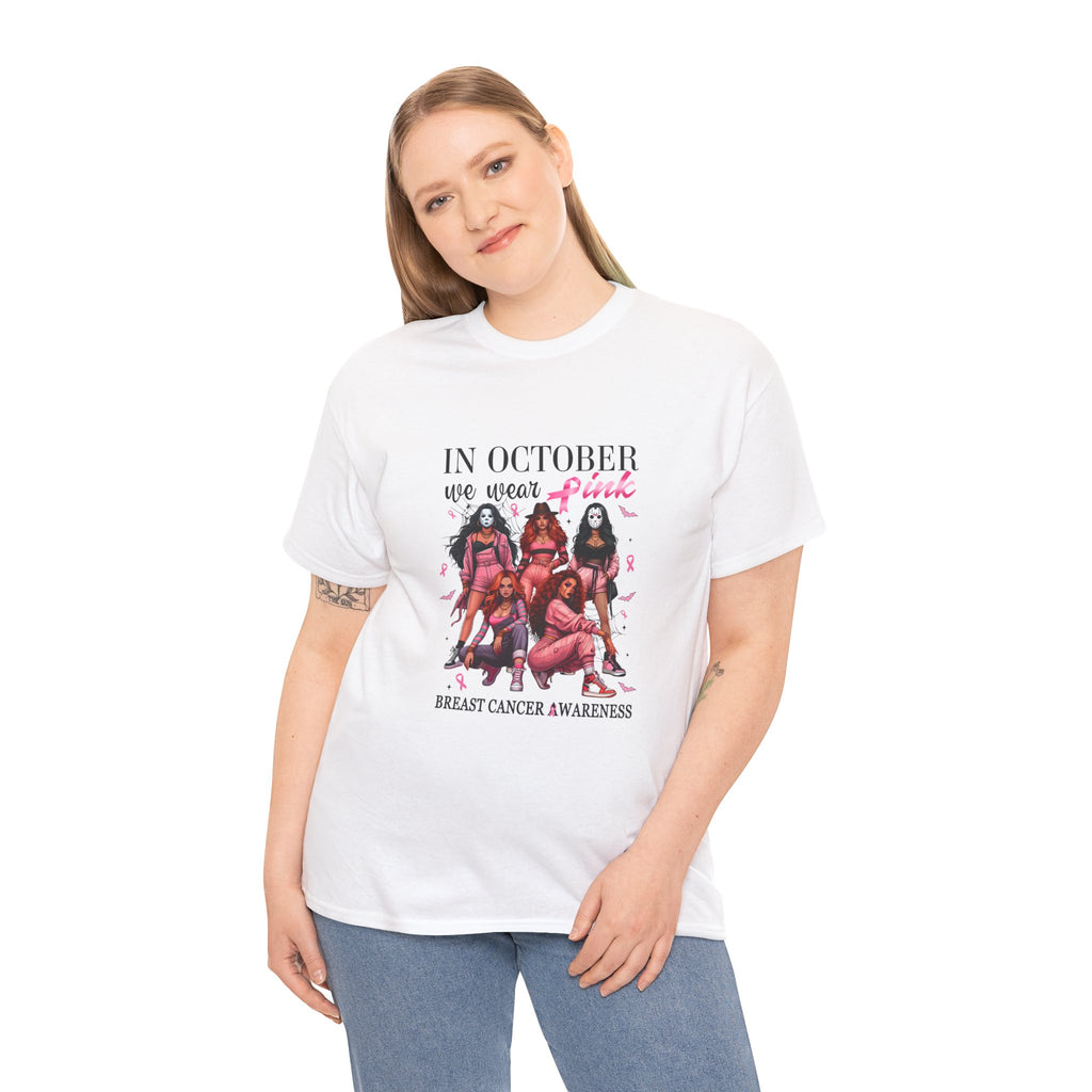 Breast Cancer Awareness T-Shirt — "In October We Wear Pink" Empowerment Tee