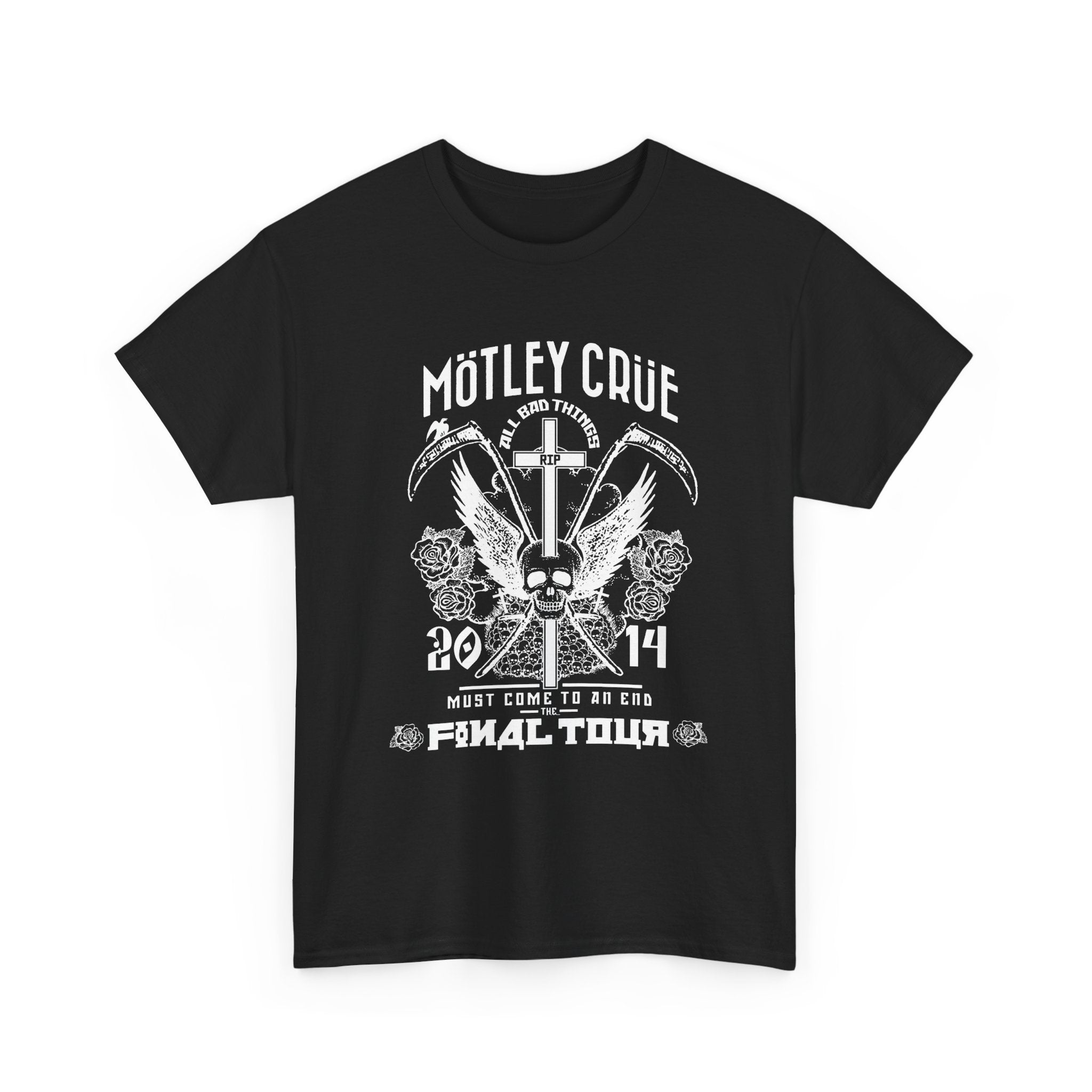 Rock Band T-Shirt — Mötley Crüe Final Tour 2014 Vintage Concert Tee