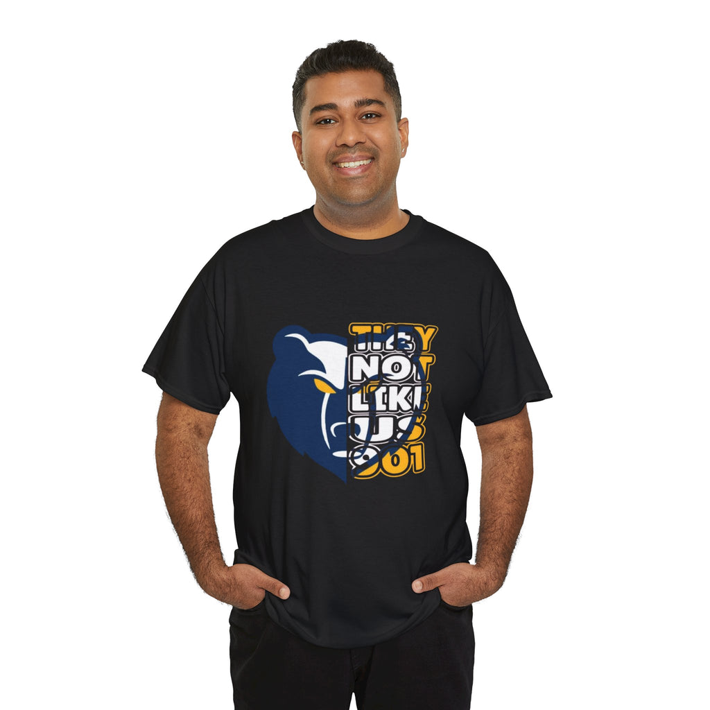 Grizzly Face Split Graphic T-Shirt — "They Be Grizz 901" Memphis Basketball Tee