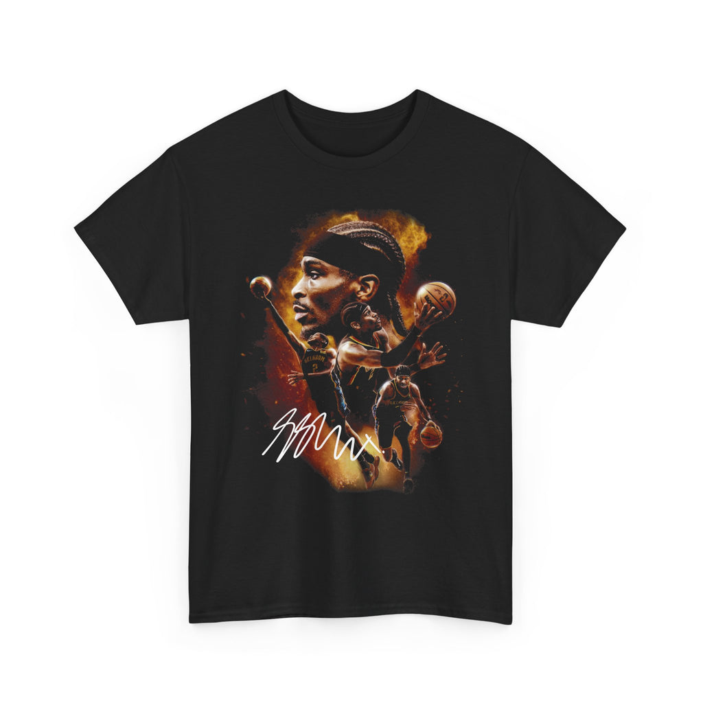 Shai Gilgeous-Alexander Basketball Player Graphic Tee — Signature Collage Sports T‑Shirt
