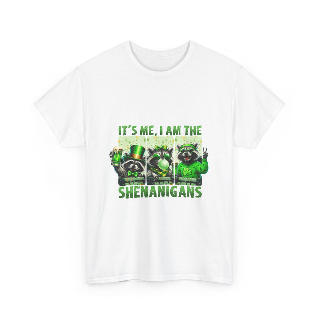 T-Shirt — "It's Me, I Am The Shenanigans" St. Patrick's Day Raccoon Party Tee