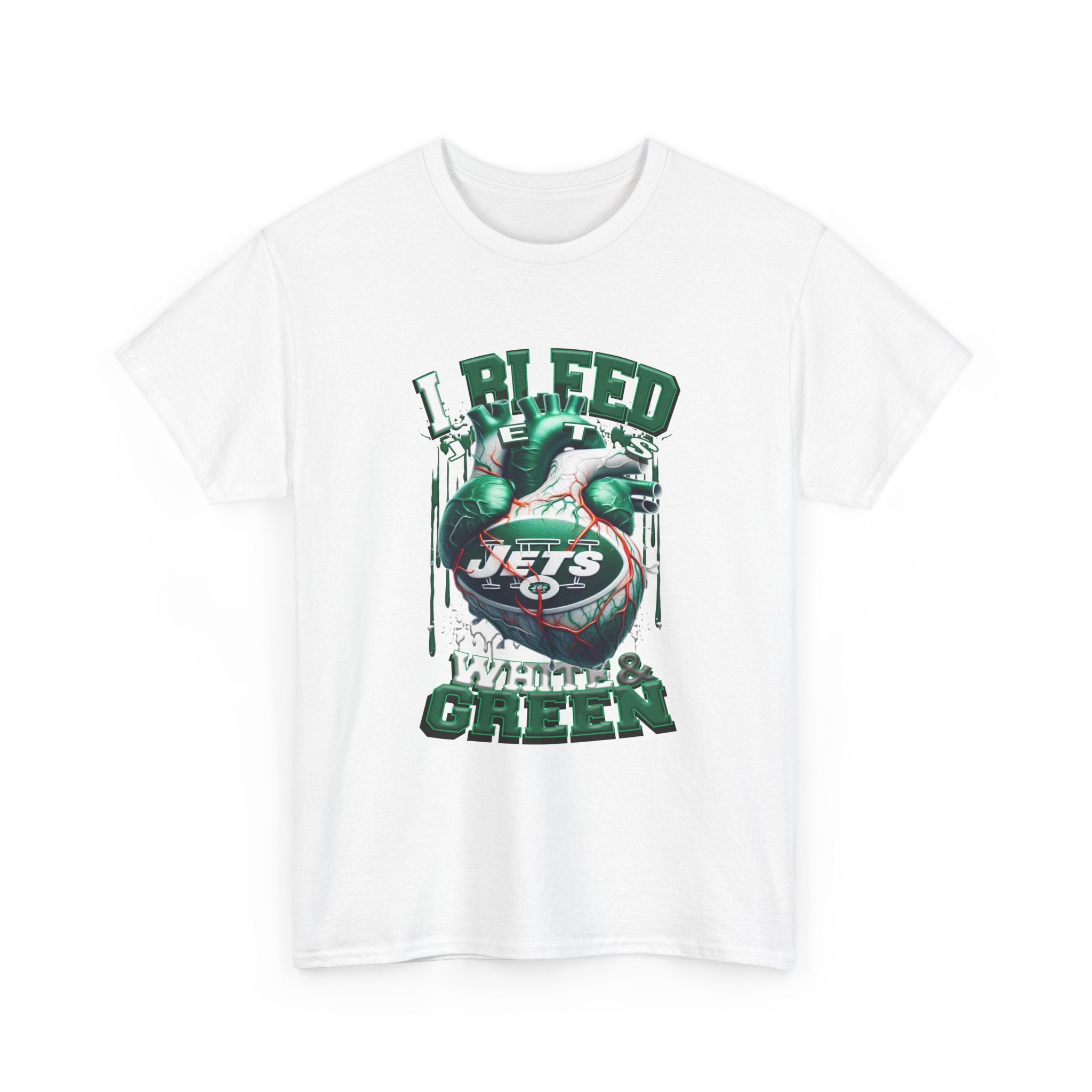 Jets "I Bleed White & Green" Graphic T-Shirt