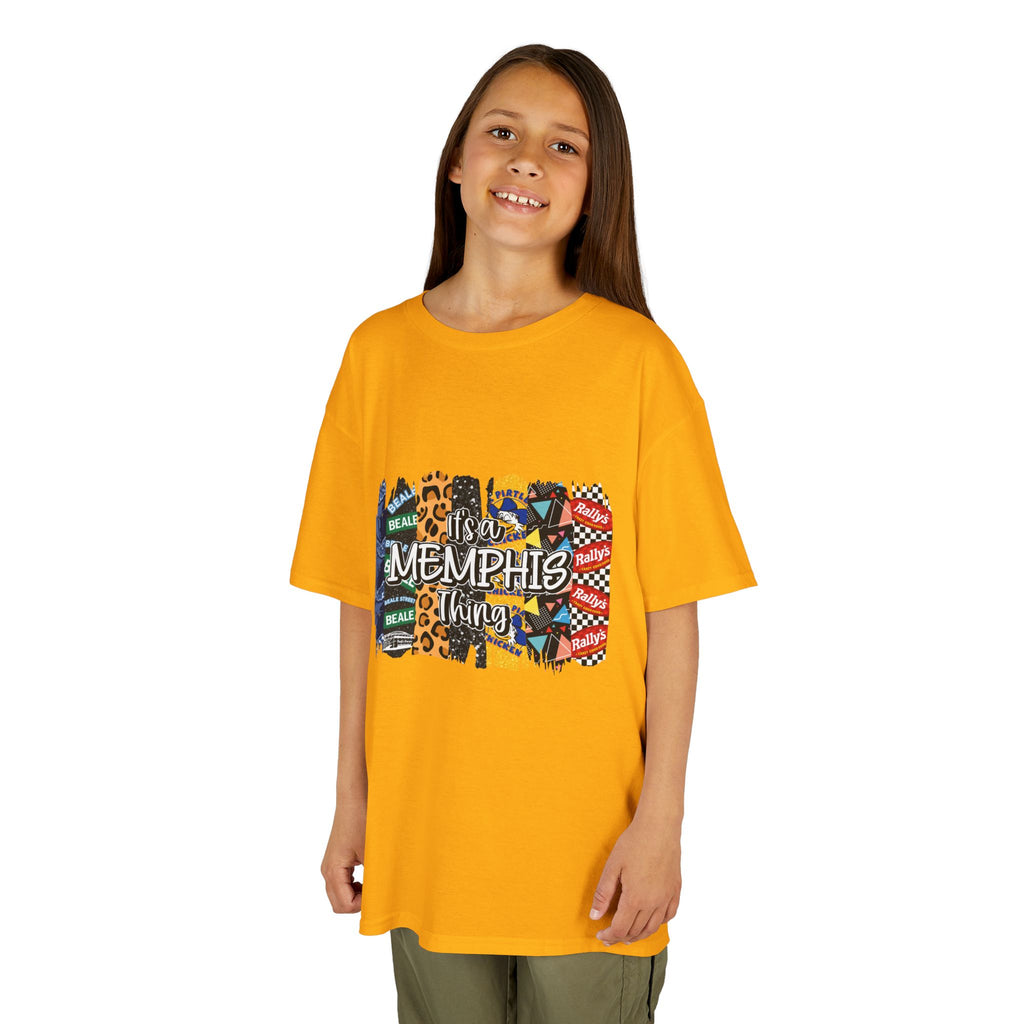 Memphis Kids T‑Shirt — Colorful Memphis City Pattern Tee