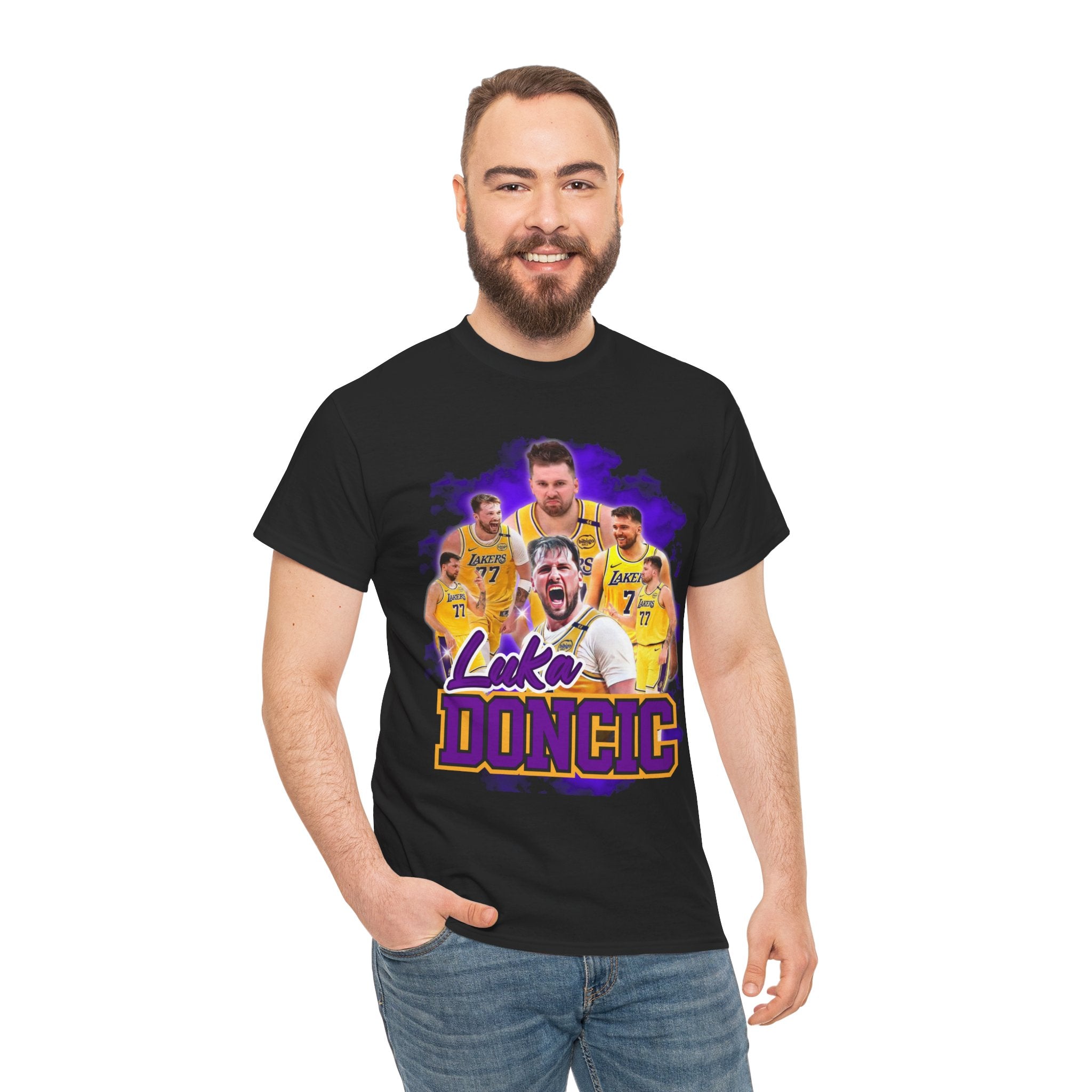 Luka Doncic Basketball Unisex Heavy Cotton Tee