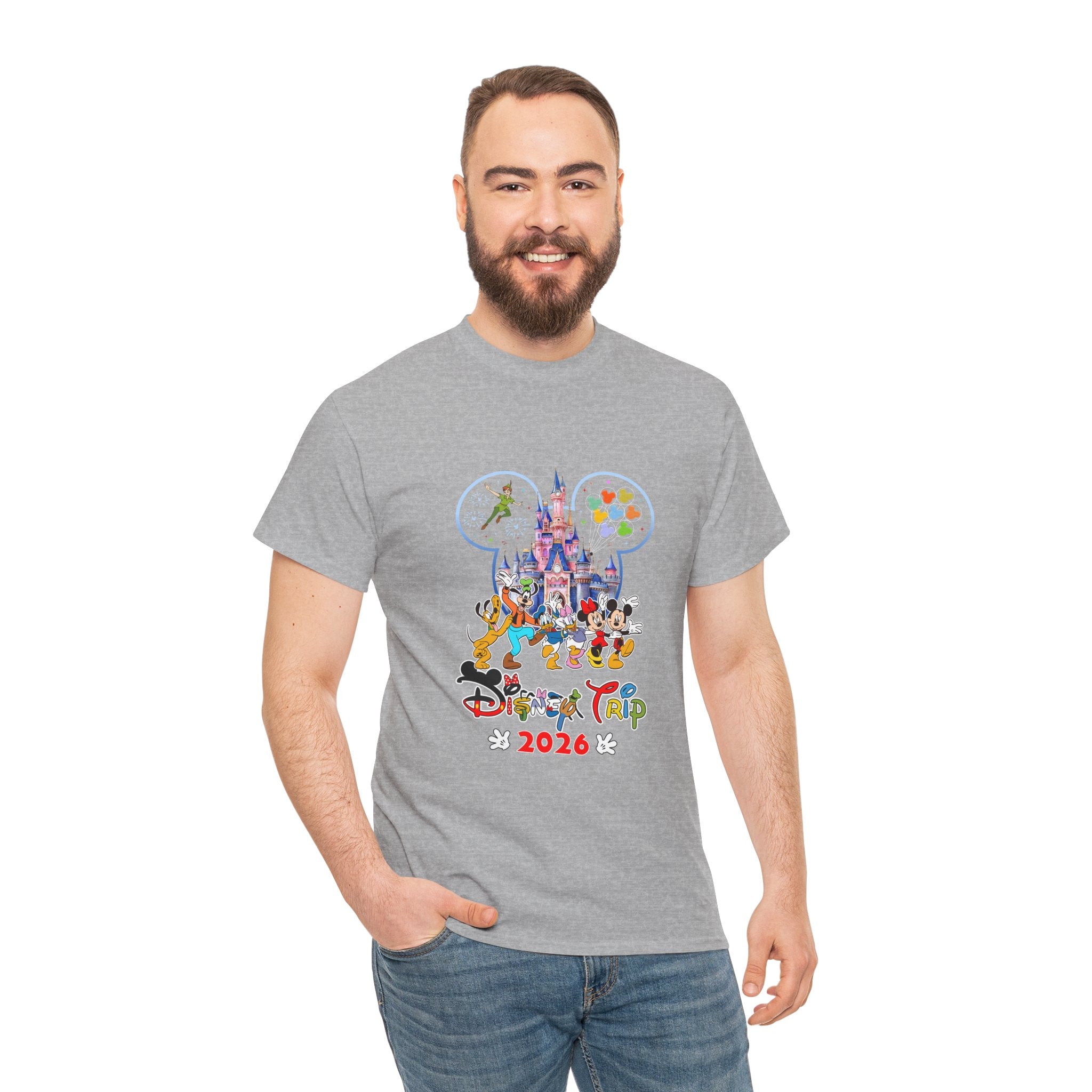 Disney Trip 2026 T-Shirt — Family Vacation Castle Mickey & Friends Tee