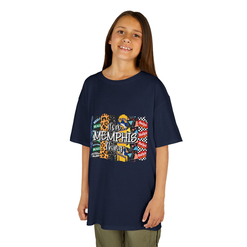 Memphis Kids T‑Shirt — Colorful Memphis City Pattern Tee