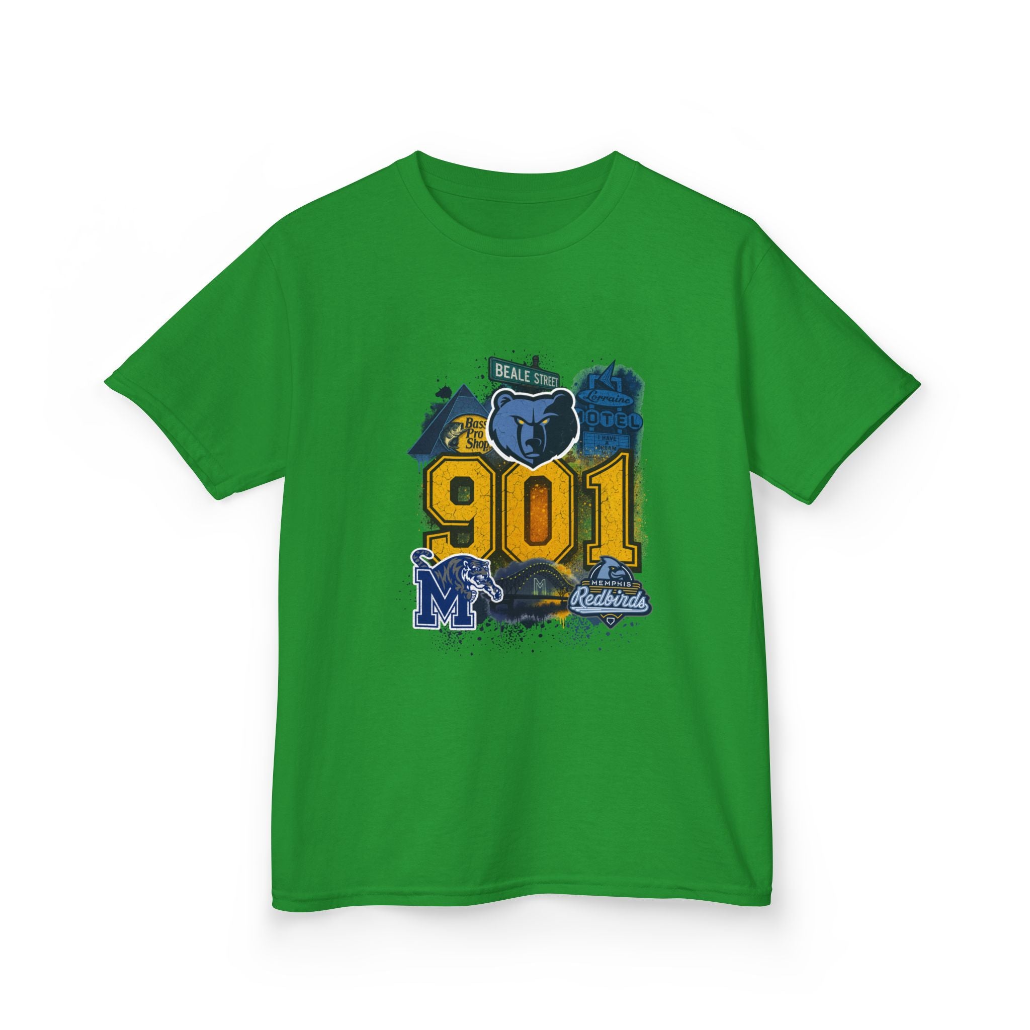 Kids Tee — '901' Memphis Pride Graphic Shirt for Children
