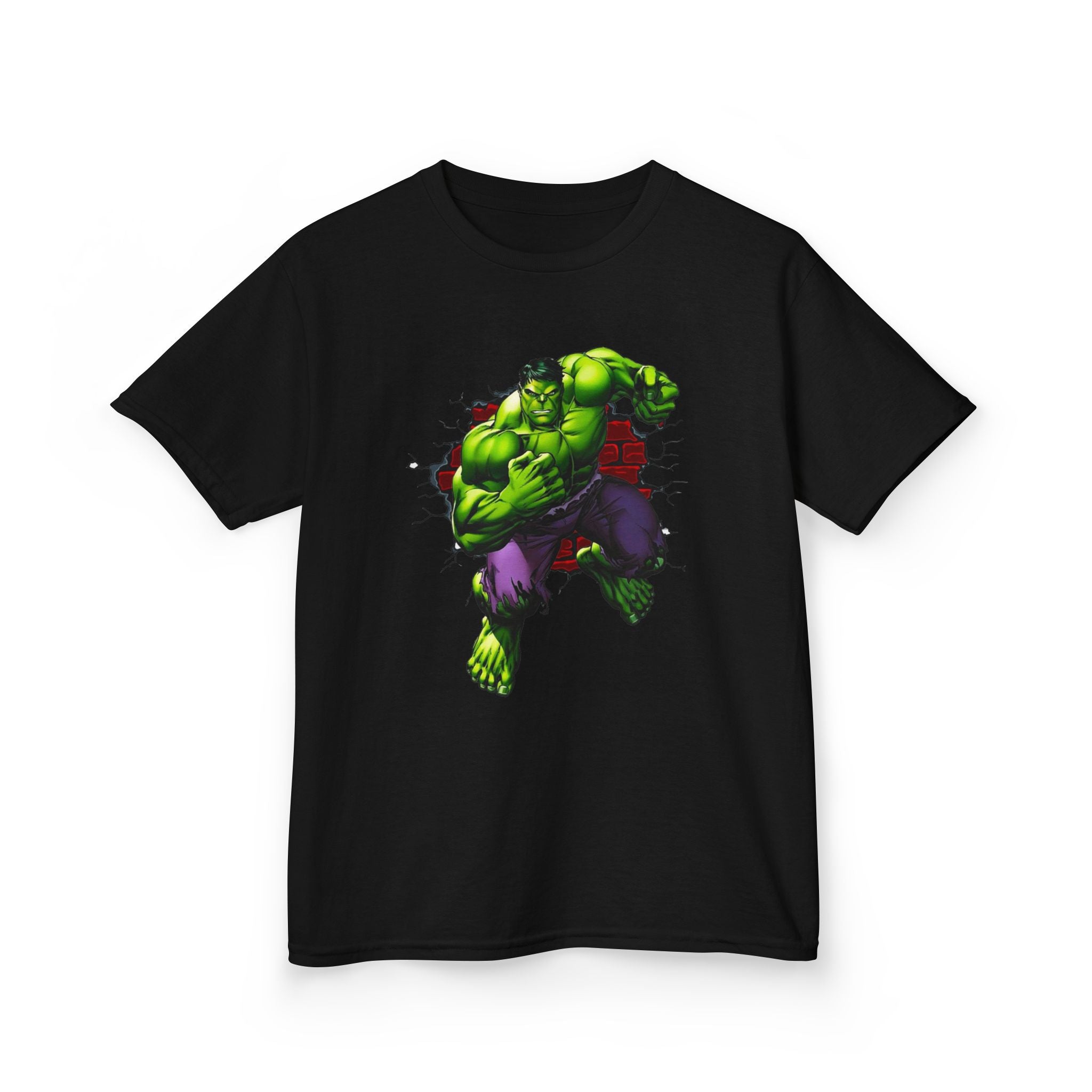 incredible Hulk Kids Tee — Green Muscle Hero Smash Graphic