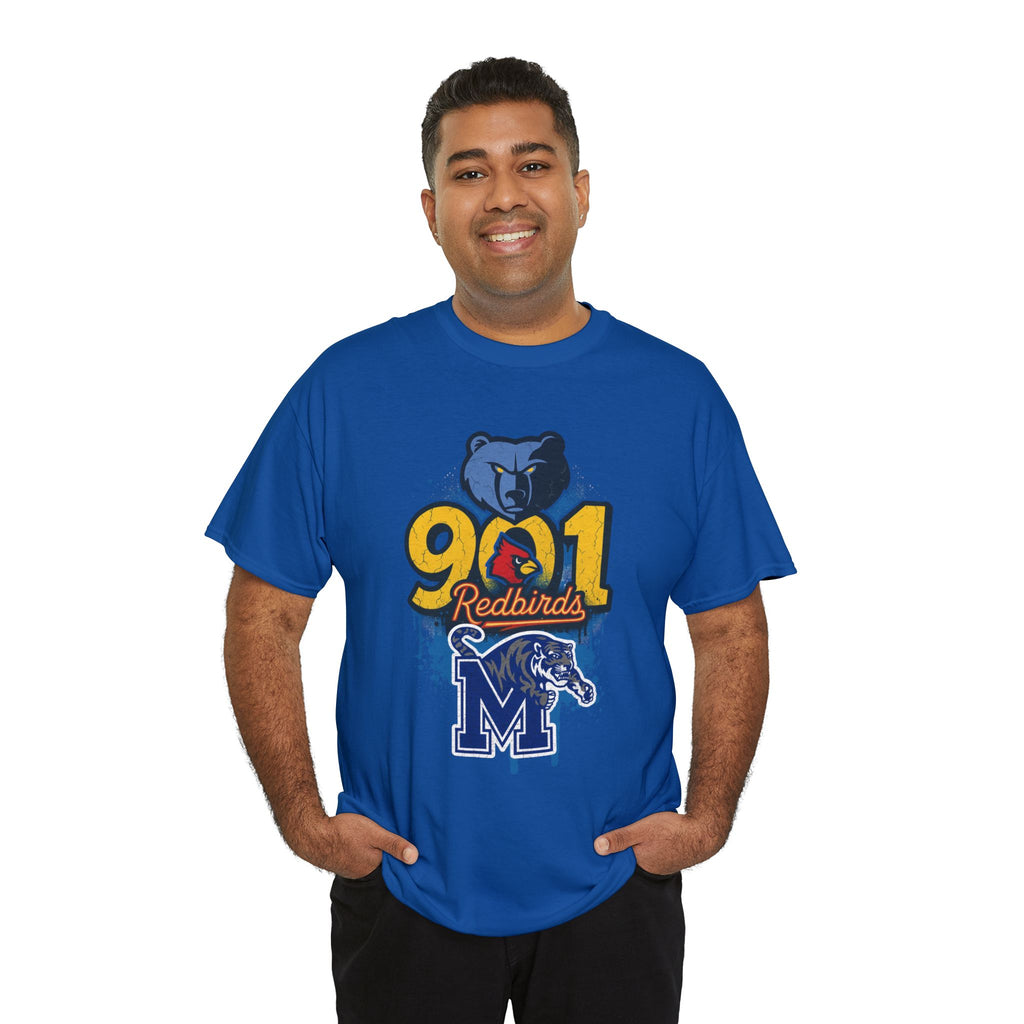 901 Redbirds Memphis Grizzlies Fan T-Shirt — City Pride Sports Tee