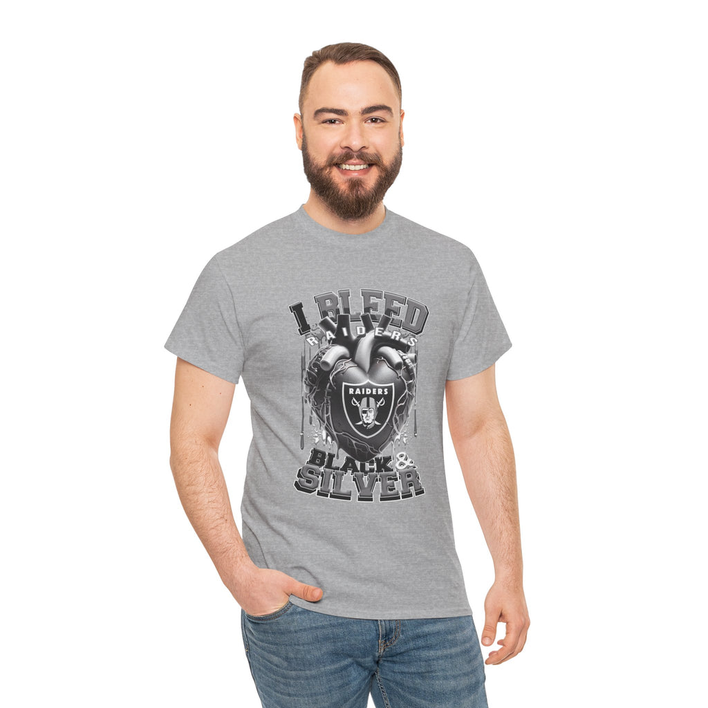 Raiders "I Bleed Black & Silver" T-Shirt
