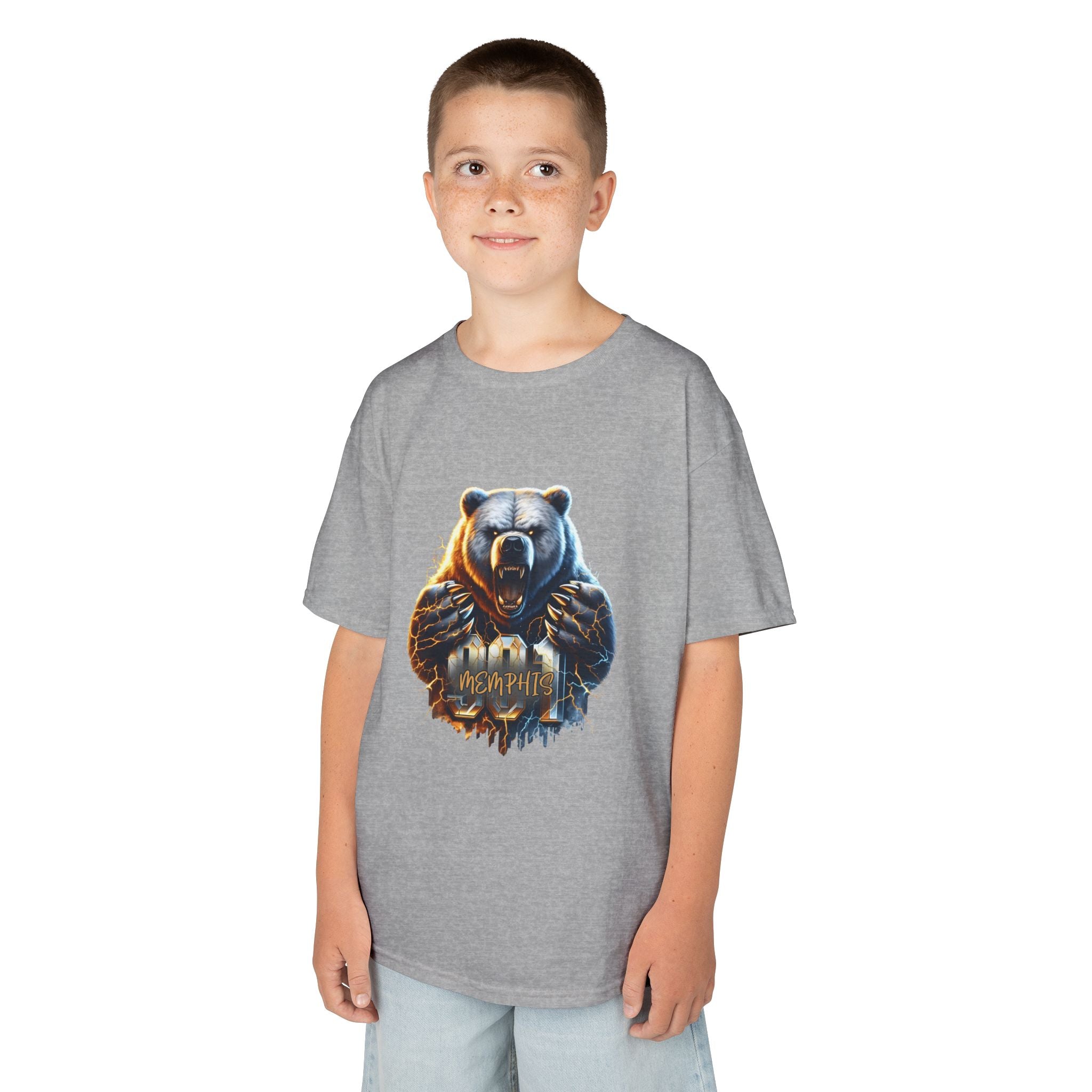 Kids Bear Graphic Tee — Mountain Bear Adventure Shirt