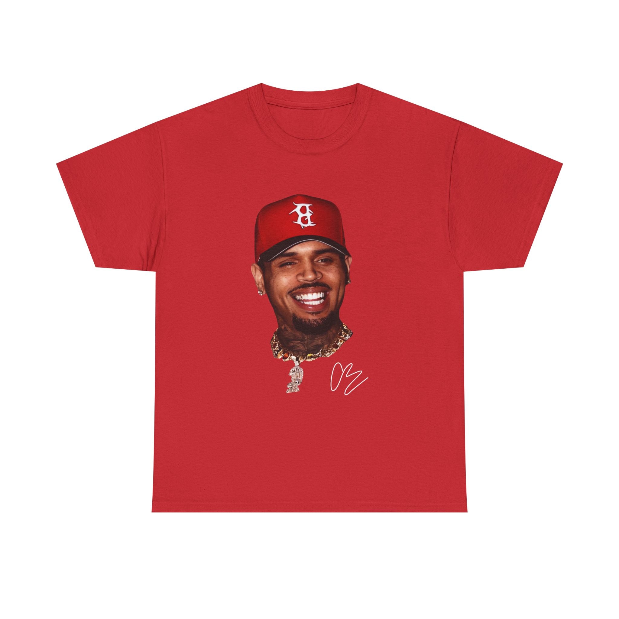 T-Shirt — Smiling Celebrity Face Graphic Tee