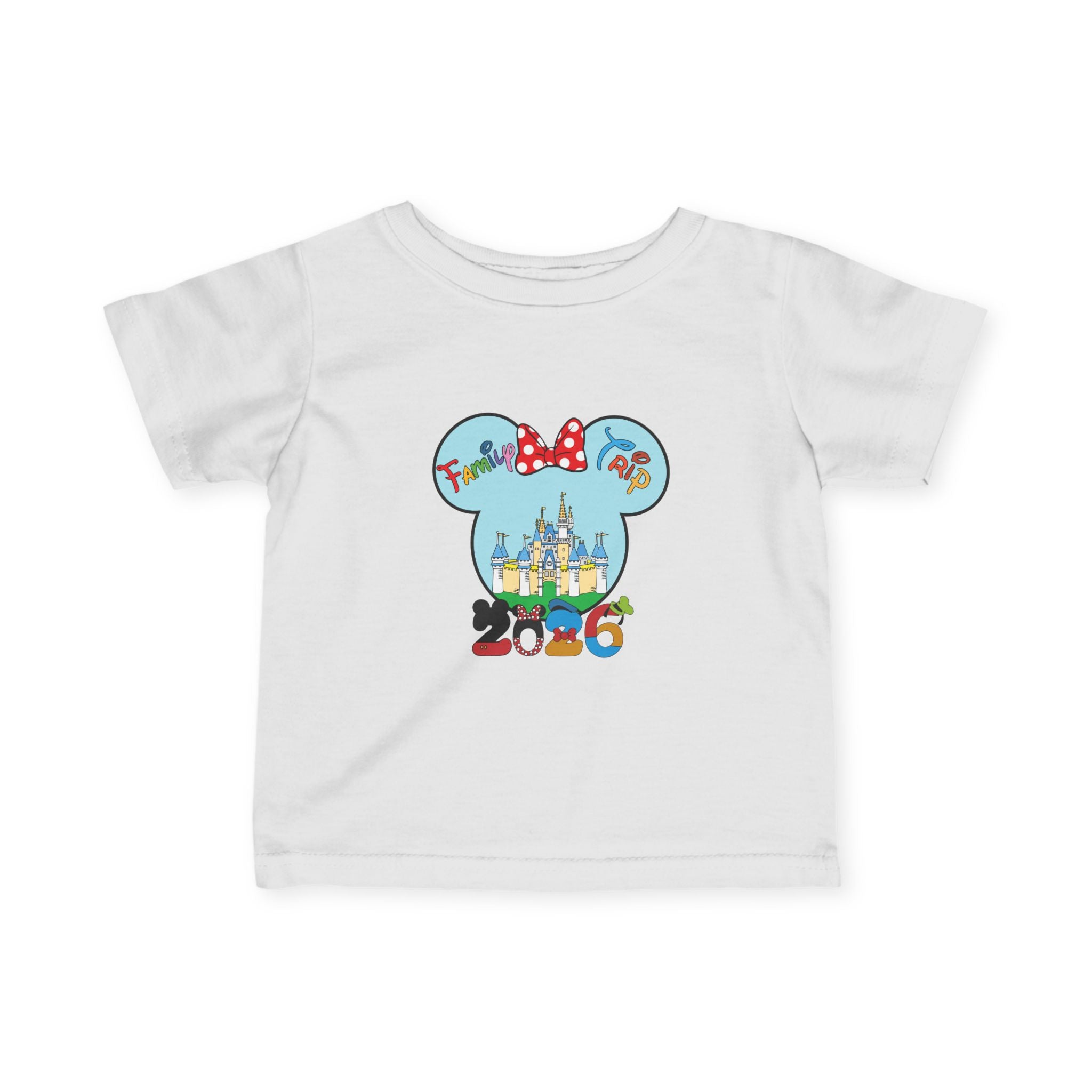Disney 2026 Baby Tee — Minnie Ears Castle 2026 Vacation Shirt