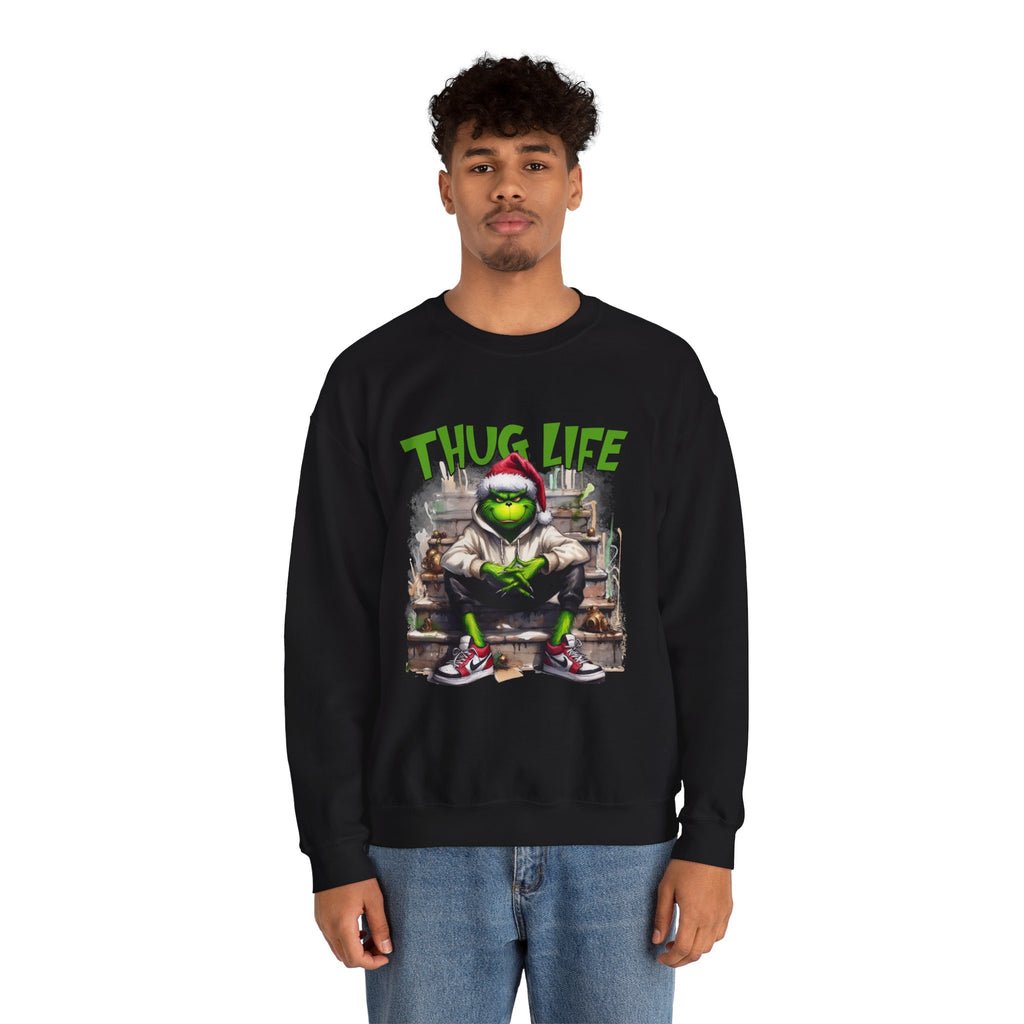 Crewneck Sweatshirt — Grinch Streetwear Graphic